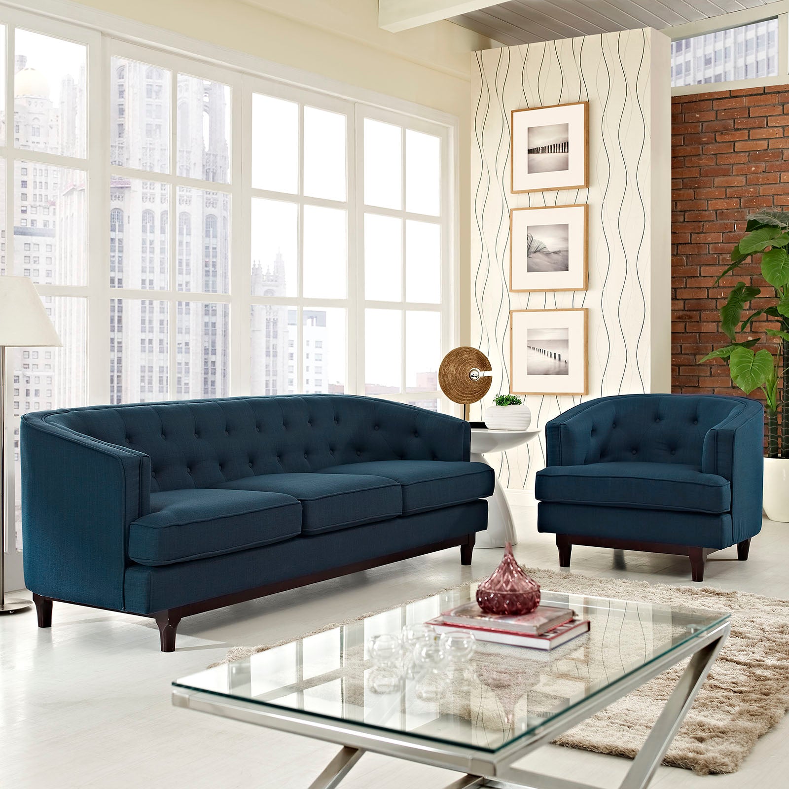Coast Living Room Set Set of 2 - East Shore Modern Home Furnishings