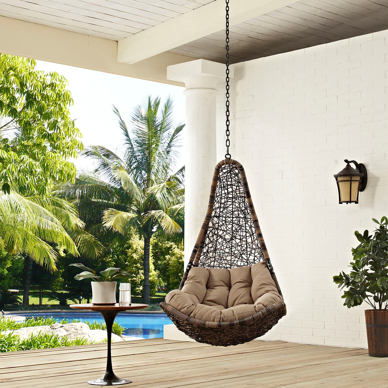 Abate Outdoor Patio Swing Chair Without Stand - East Shore Modern Home Furnishings