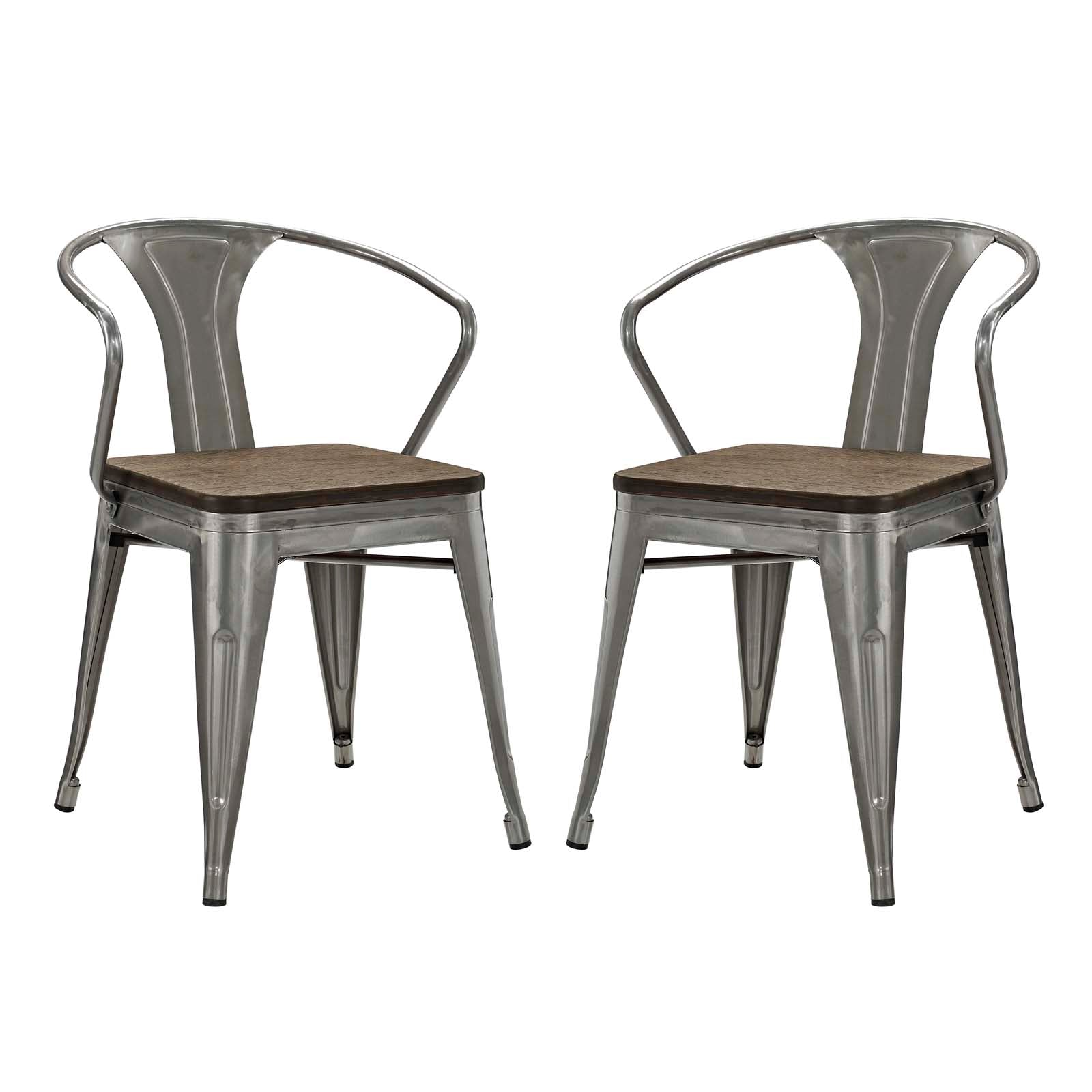 Promenade Bamboo Dining Chair Set of 2 - East Shore Modern Home Furnishings