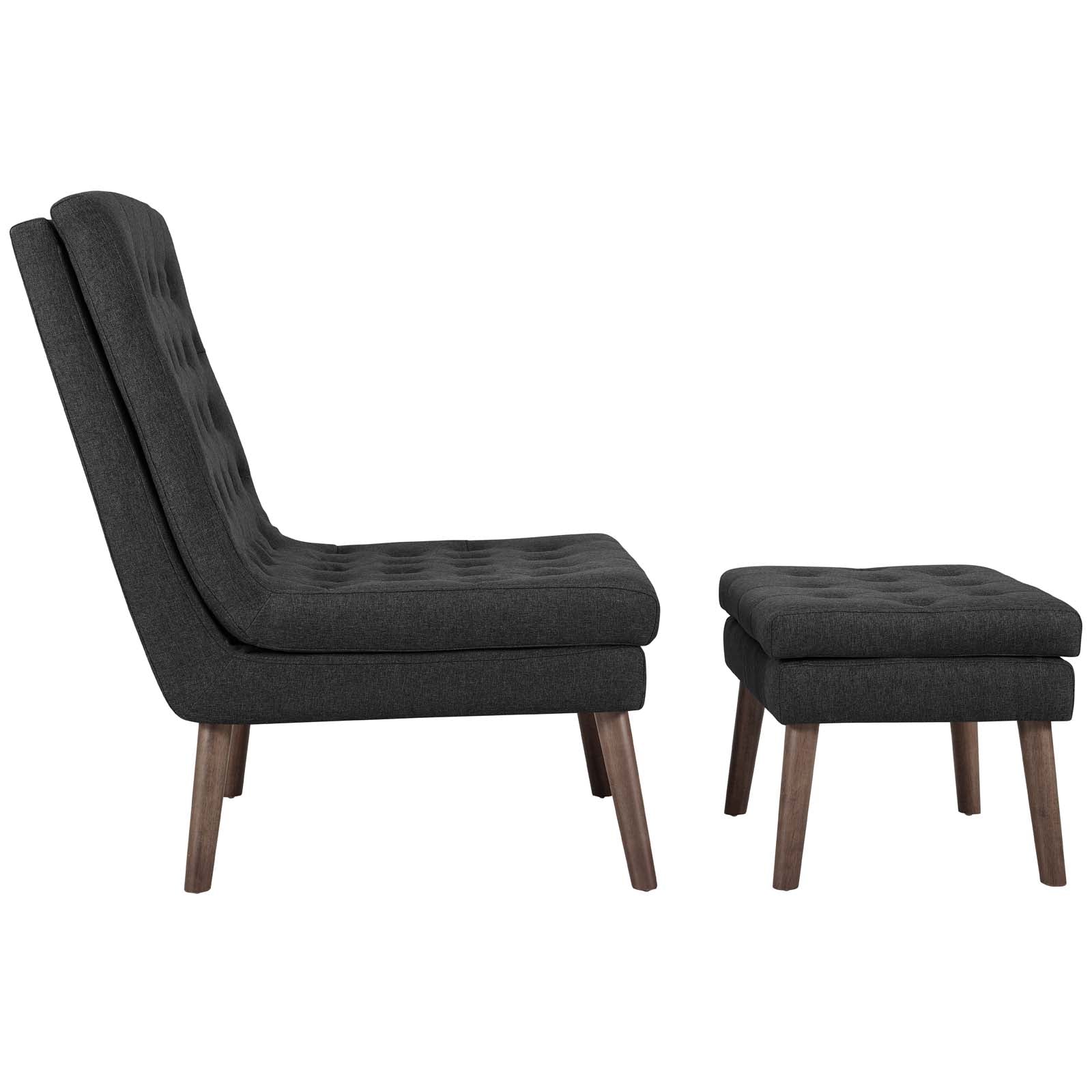 Modify Upholstered Lounge Chair and Ottoman - East Shore Modern Home Furnishings