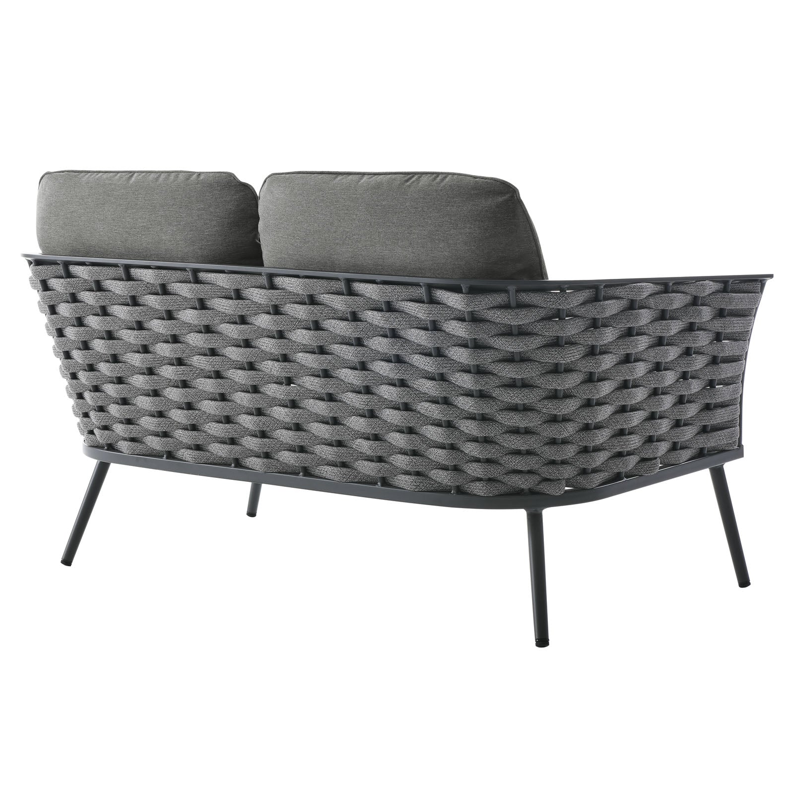 Stance Outdoor Patio Aluminum Loveseat - East Shore Modern Home Furnishings