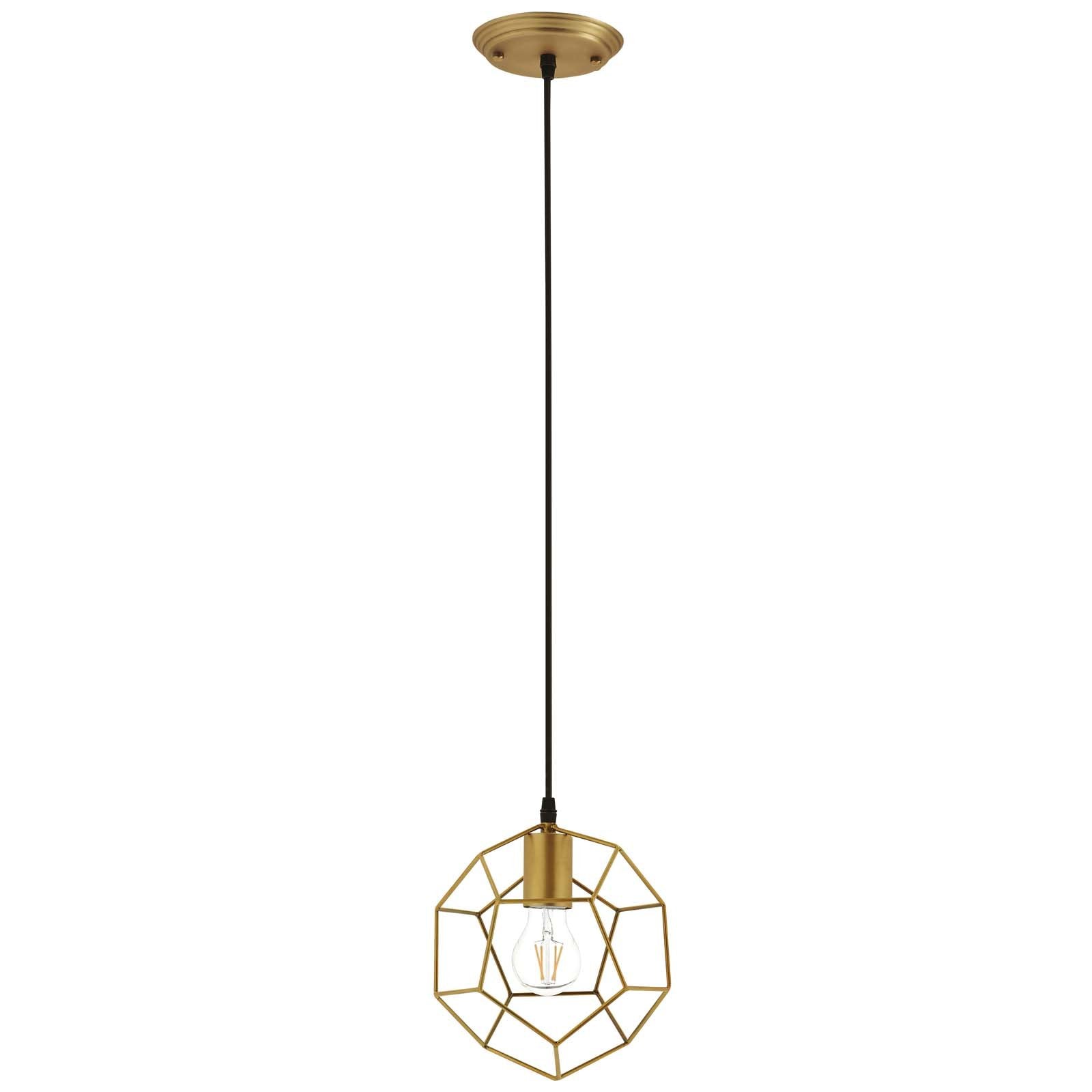 Pique Gold Metal Ceiling Fixture - East Shore Modern Home Furnishings