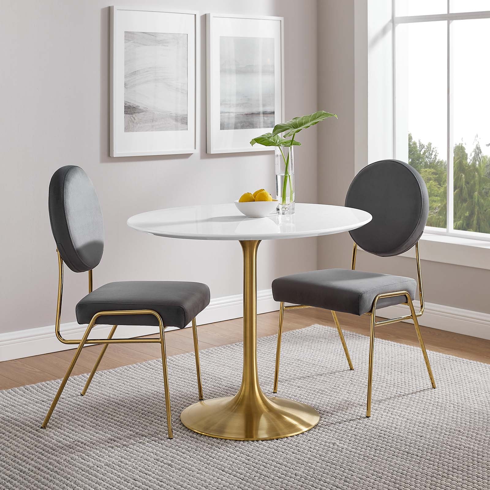 Lippa 36" Round Wood Dining Table - East Shore Modern Home Furnishings