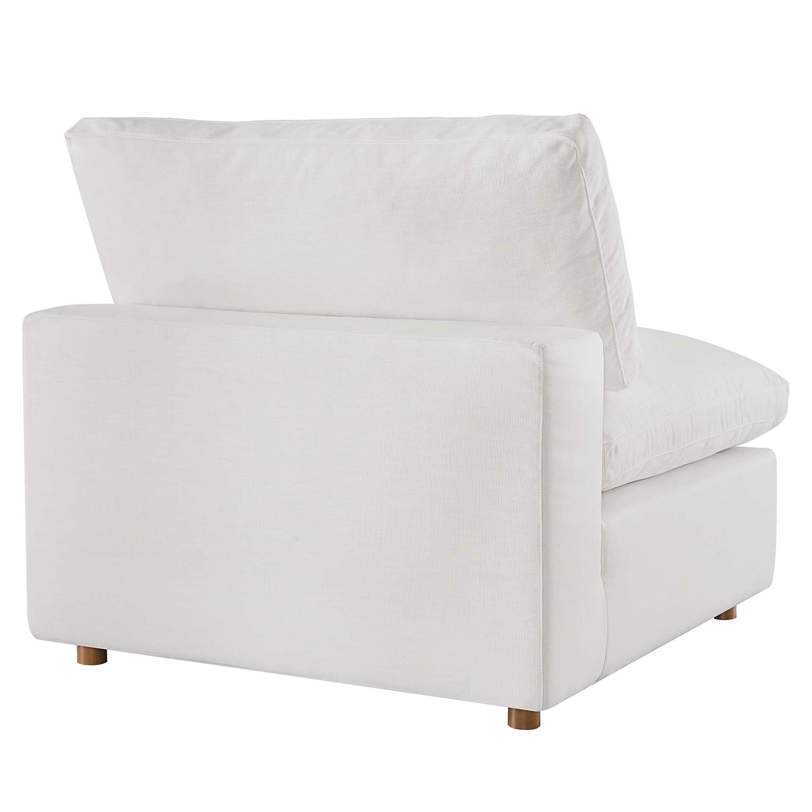 Commix Down Filled Overstuffed Armless Chair - East Shore Modern Home Furnishings