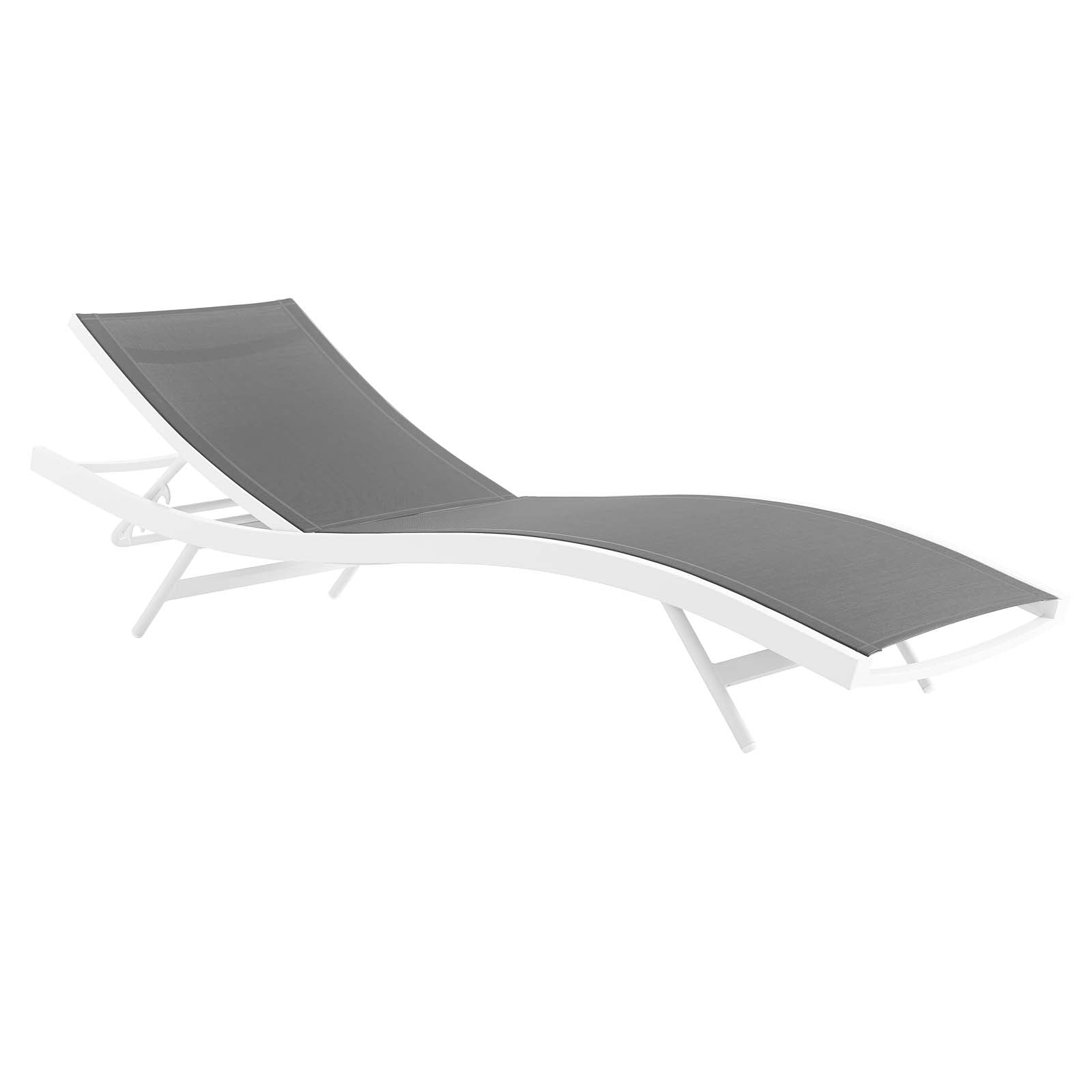 Glimpse Outdoor Patio Mesh Chaise Lounge Chair - East Shore Modern Home Furnishings