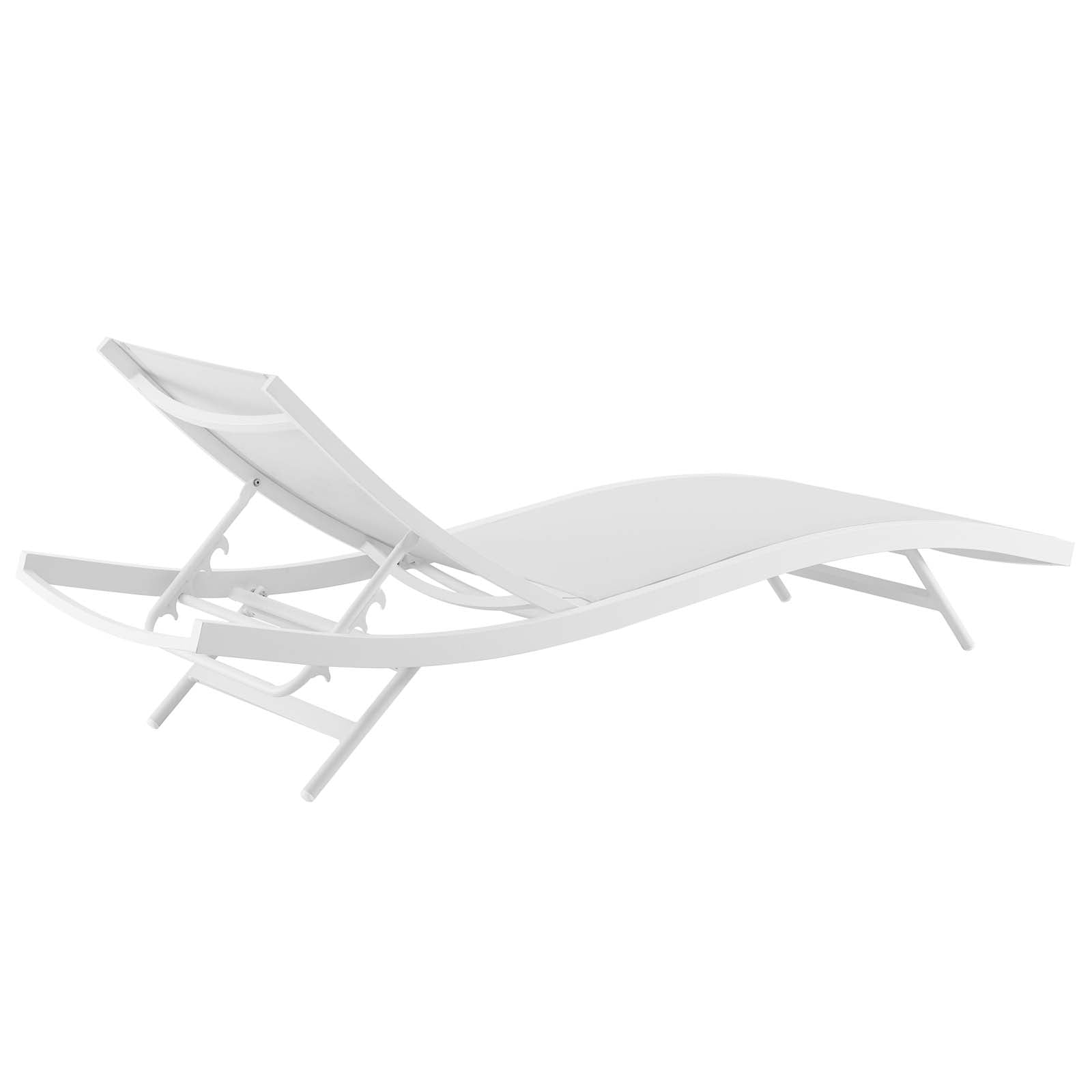 Glimpse Outdoor Patio Mesh Chaise Lounge Chair - East Shore Modern Home Furnishings