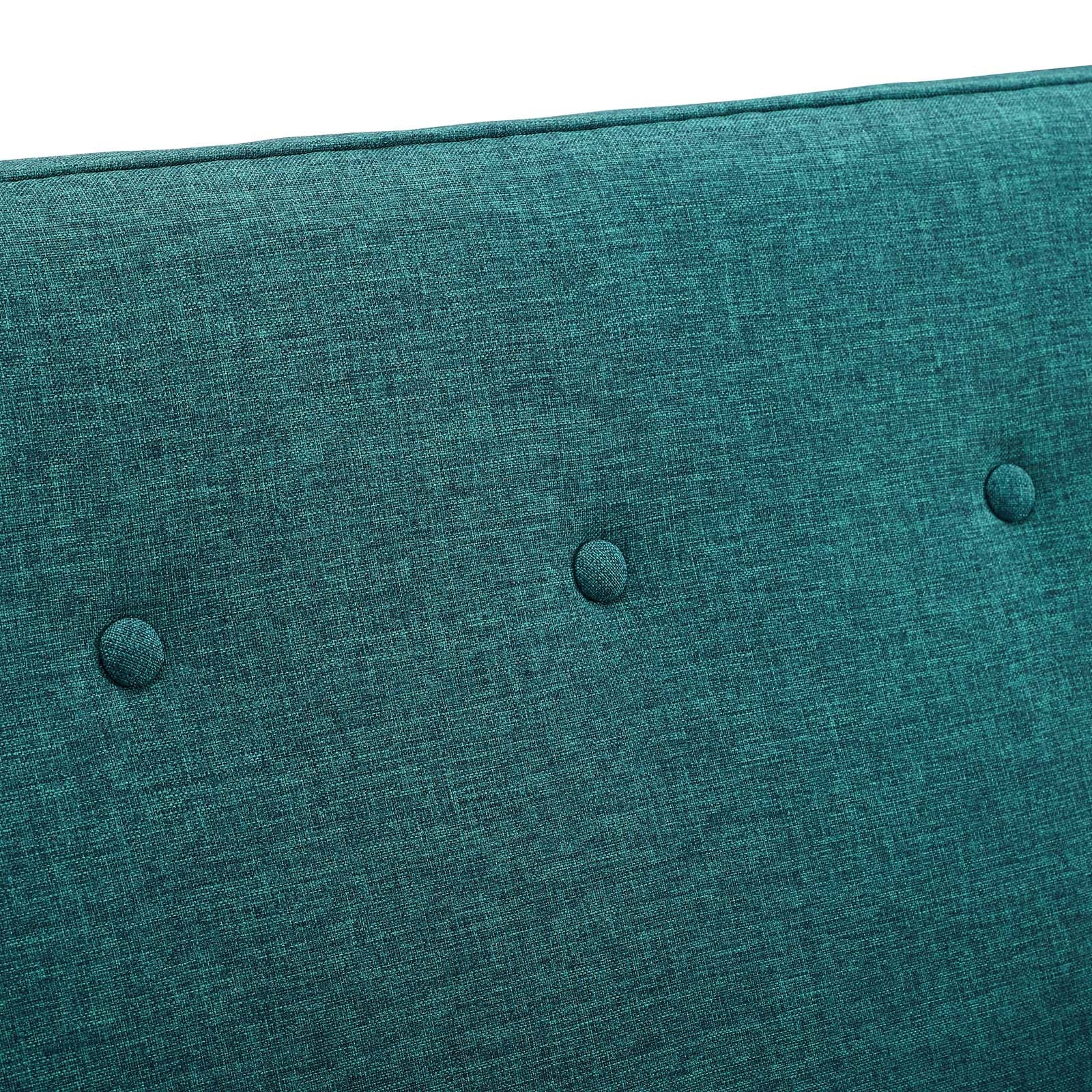 Sheer Upholstered Fabric Loveseat - East Shore Modern Home Furnishings