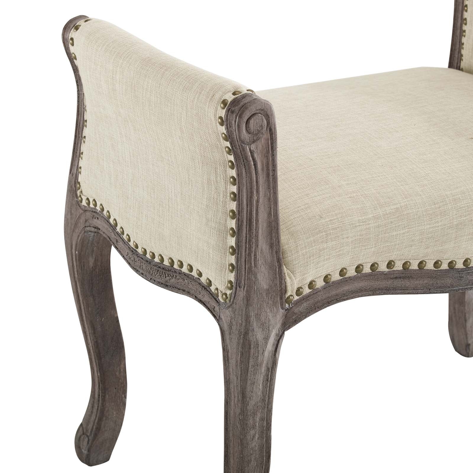Avail Vintage French Upholstered Fabric Bench - East Shore Modern Home Furnishings