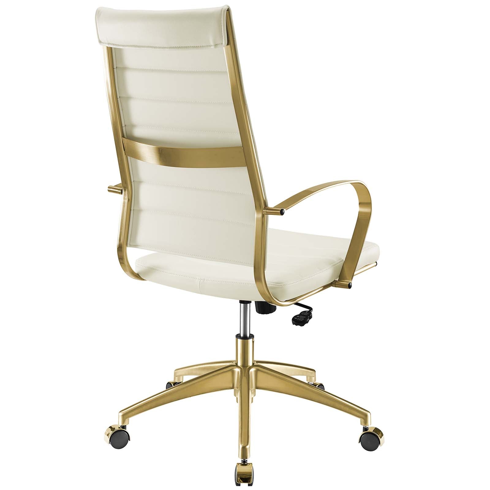 Jive Gold Stainless Steel Highback Office Chair - East Shore Modern Home Furnishings