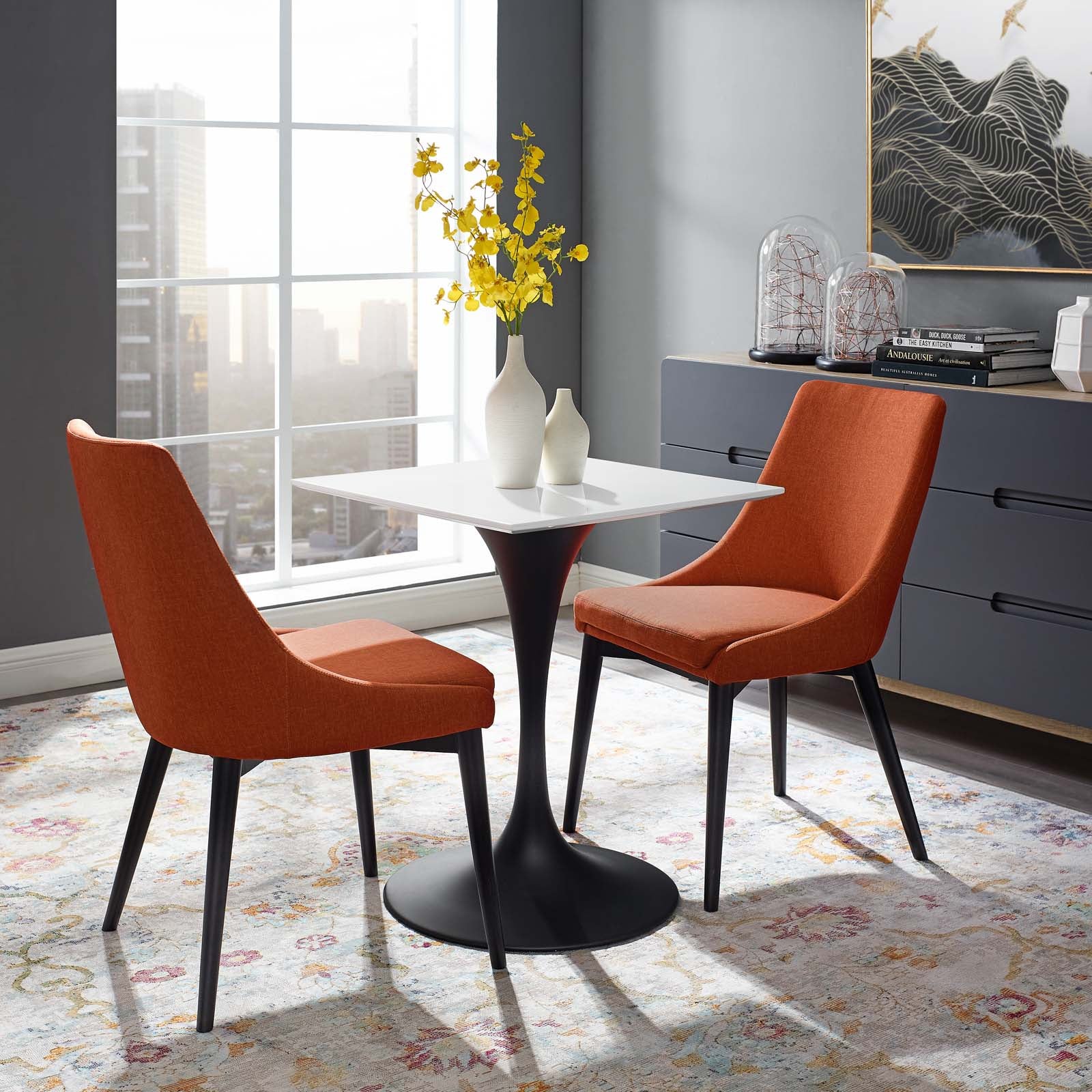 Lippa 24" Square Wood Top Dining Table - East Shore Modern Home Furnishings