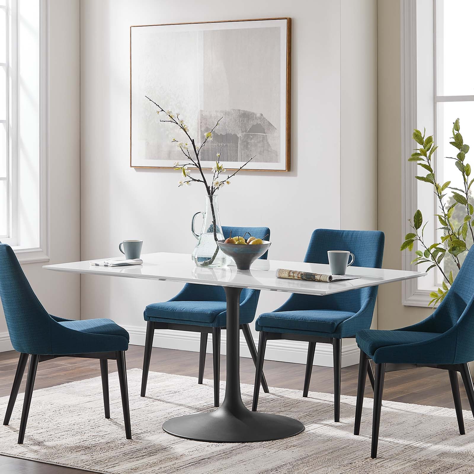 Lippa 60" Rectangle Wood Dining Table - East Shore Modern Home Furnishings