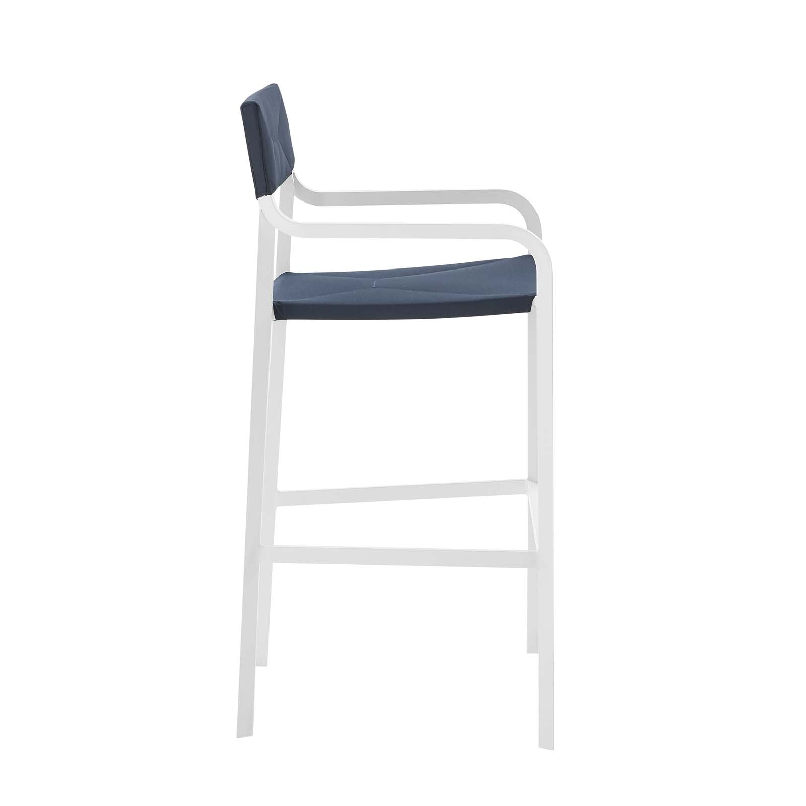 Raleigh Stackable Outdoor Patio Aluminum Bar Stool - East Shore Modern Home Furnishings