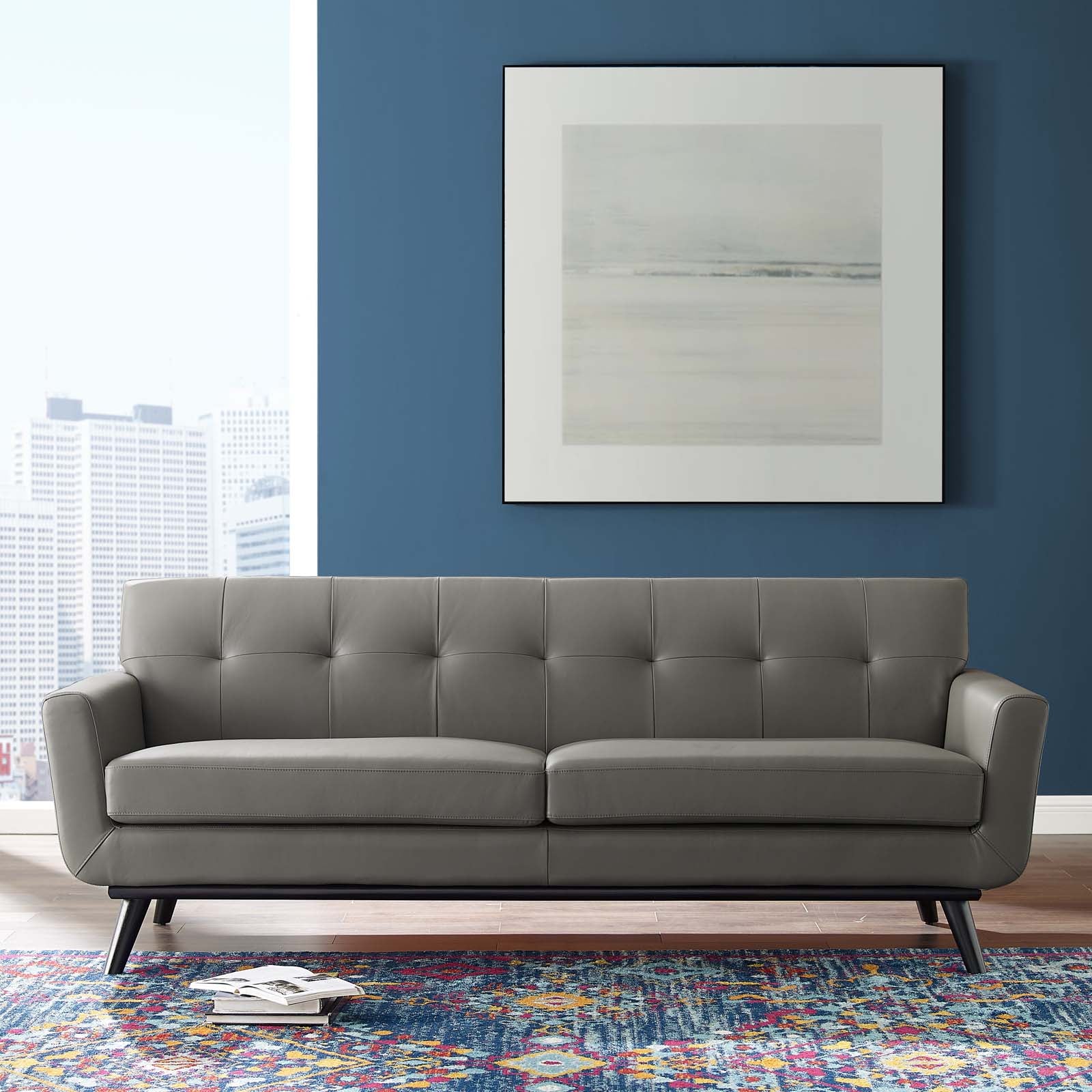 Engage Top-Grain Leather Sofa - East Shore Modern Home Furnishings