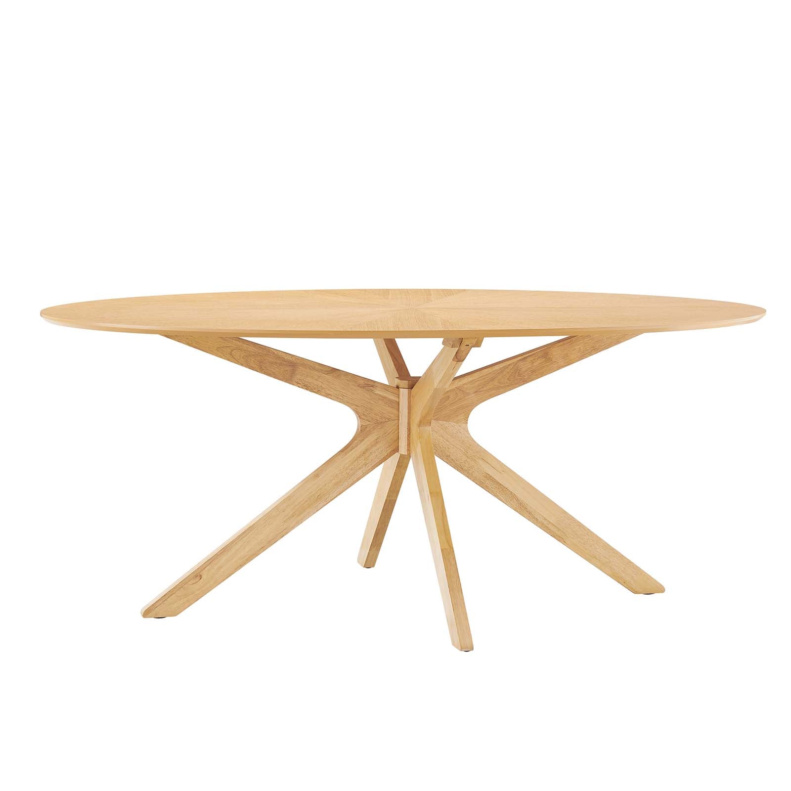 Crossroads 71" Oval Wood Dining Table - East Shore Modern Home Furnishings