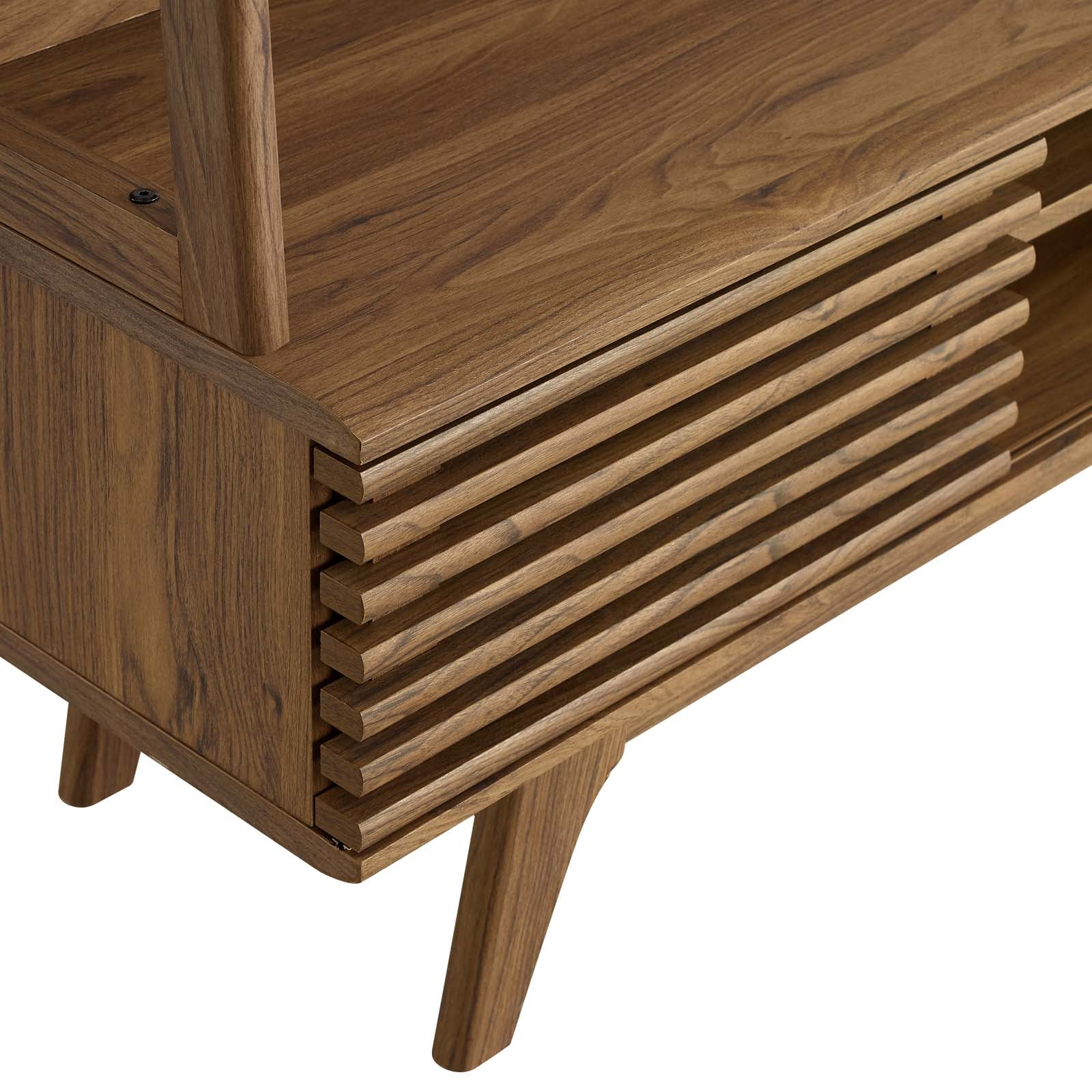 Render TV Stand Entertainment Center in Walnut - East Shore Modern Home Furnishings