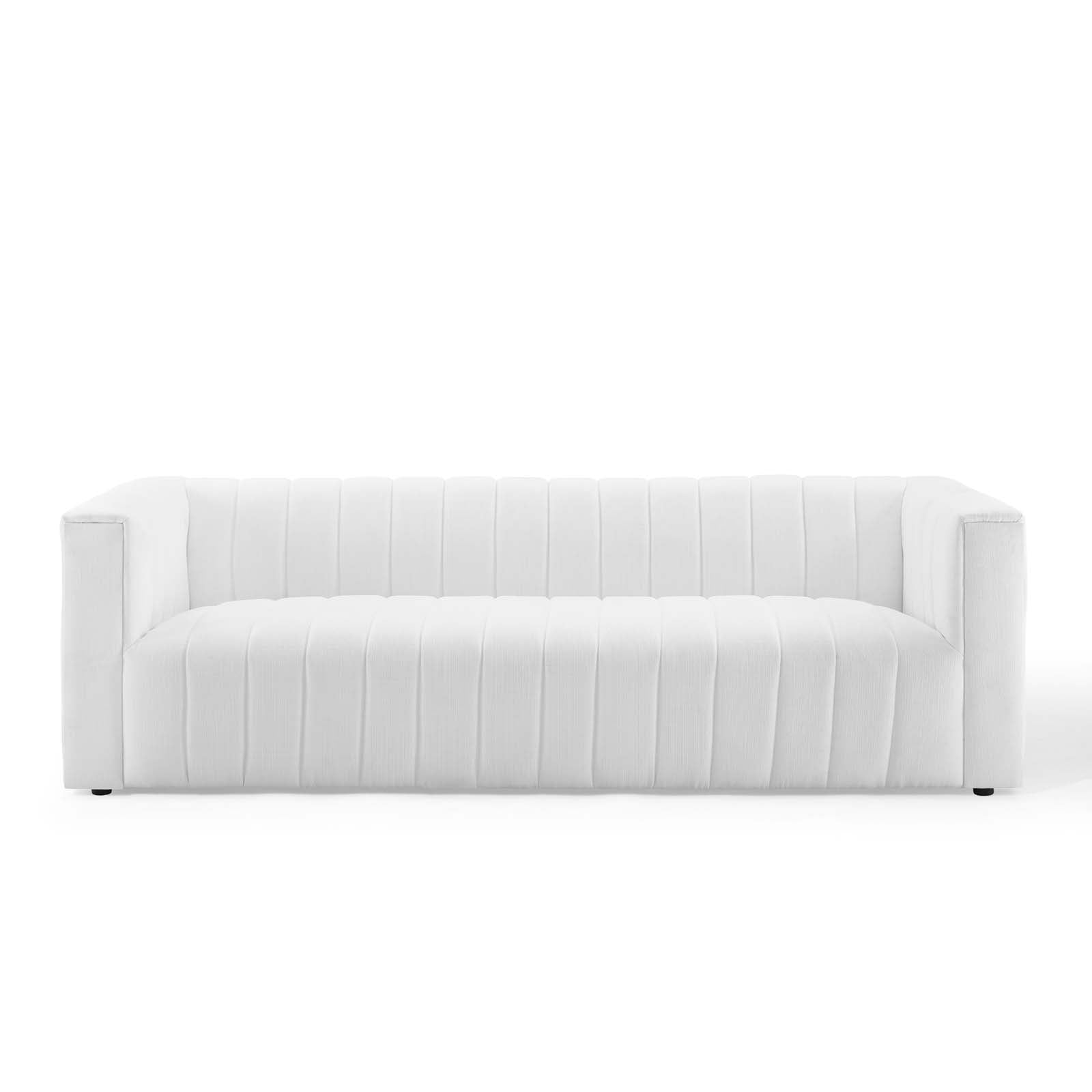 Reflection Channel Tufted Upholstered Fabric Sofa - East Shore Modern Home Furnishings