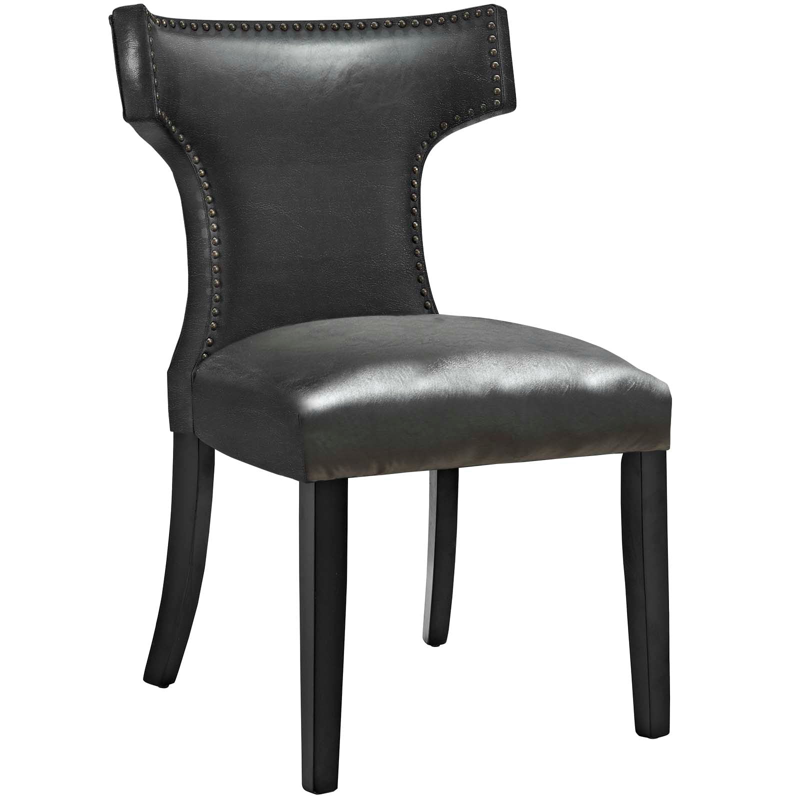 Curve Dining Chair Vinyl Set of 2 - East Shore Modern Home Furnishings