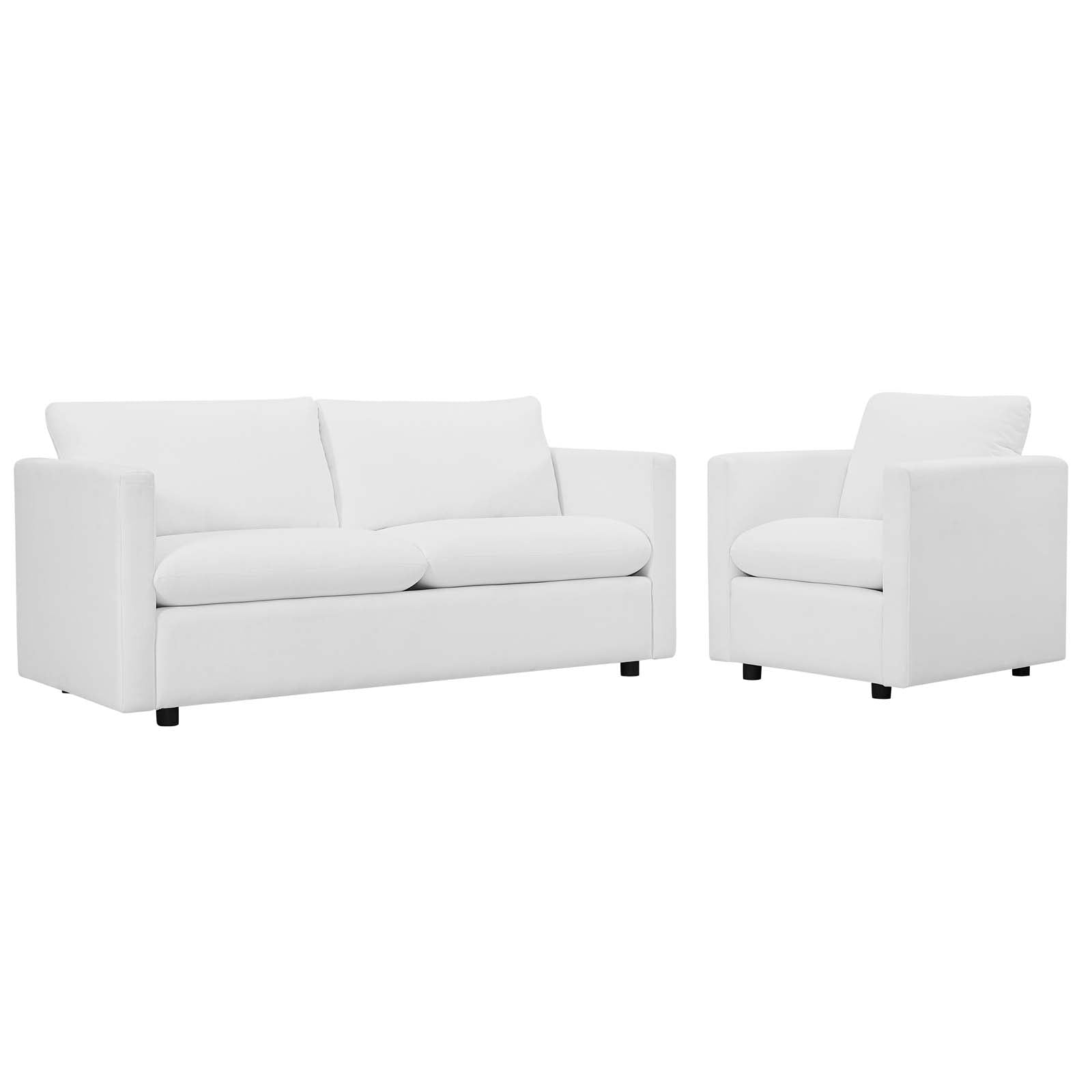 Activate Upholstered Fabric Sofa and Armchair Set - East Shore Modern Home Furnishings