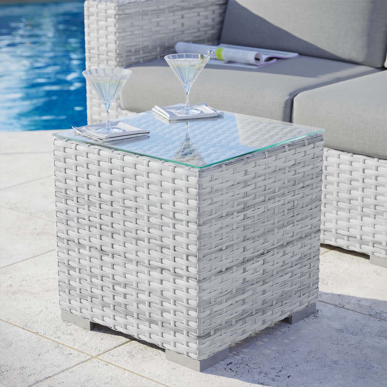 Convene Outdoor Patio Side Table - East Shore Modern Home Furnishings