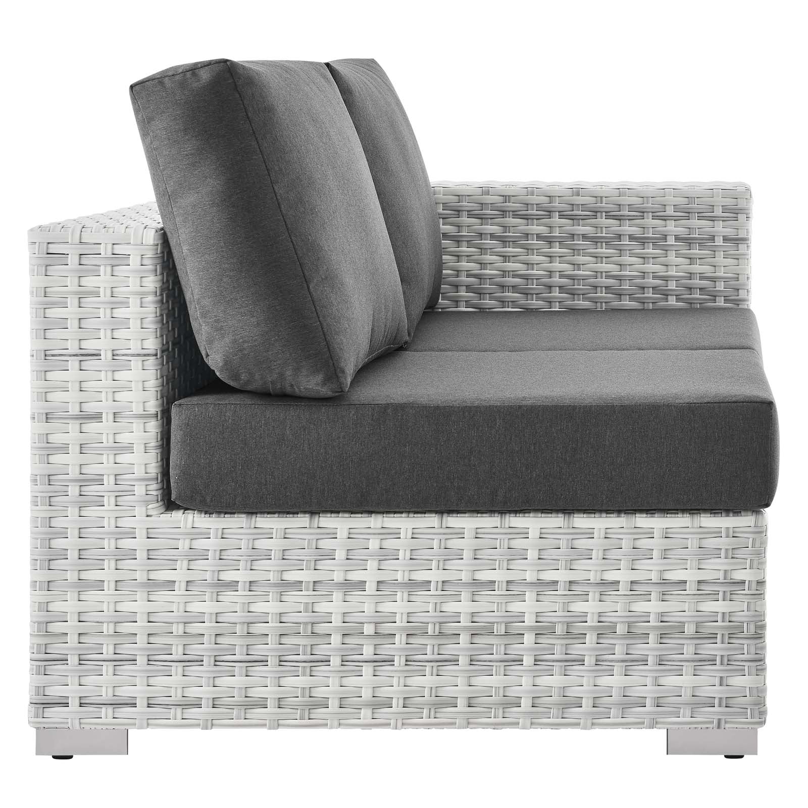 Convene Outdoor Patio Right-Arm Loveseat - East Shore Modern Home Furnishings
