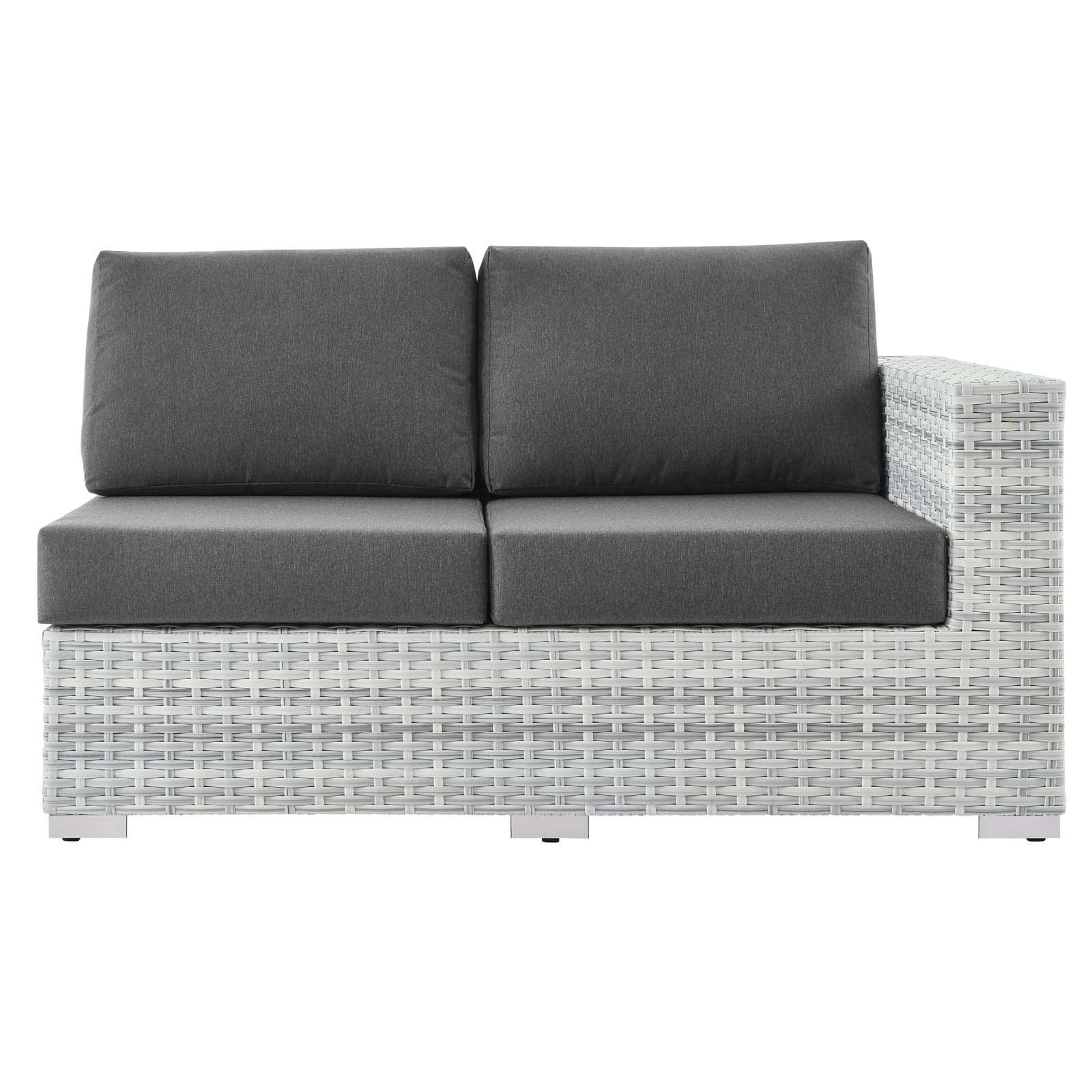 Convene Outdoor Patio Right-Arm Loveseat - East Shore Modern Home Furnishings
