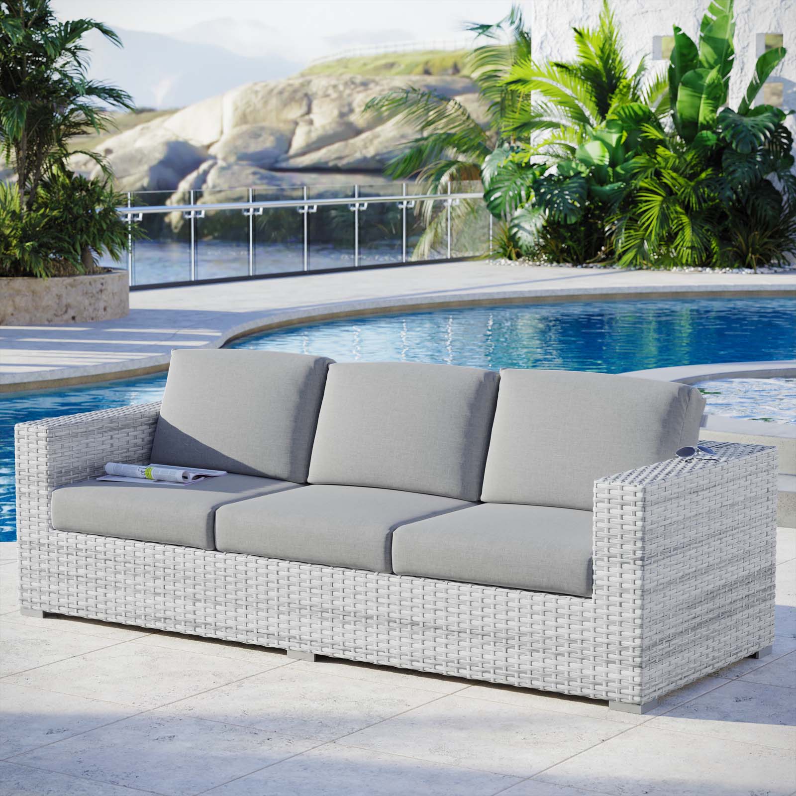 Convene Outdoor Patio Sofa - East Shore Modern Home Furnishings