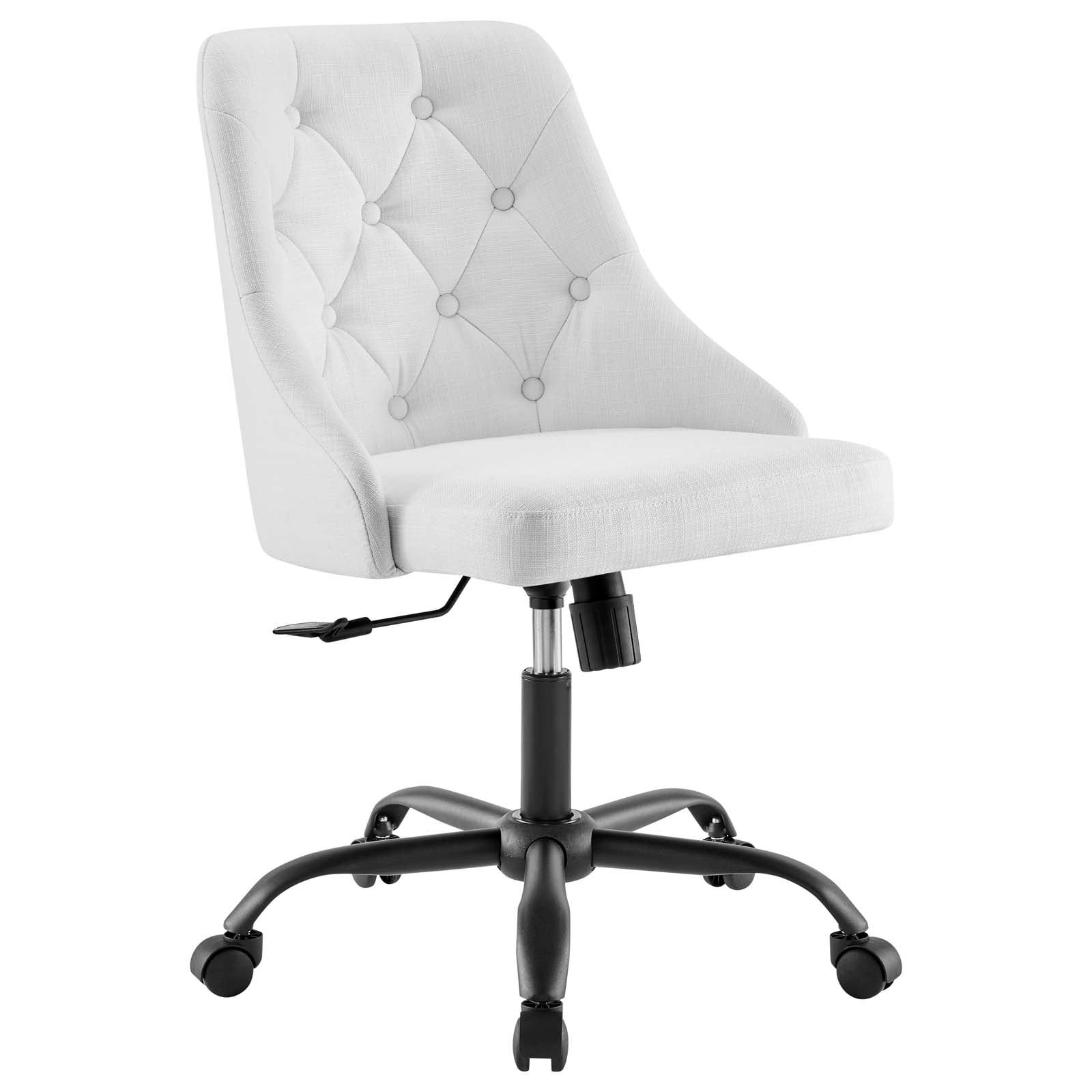 Distinct Tufted Swivel Upholstered Office Chair - East Shore Modern Home Furnishings