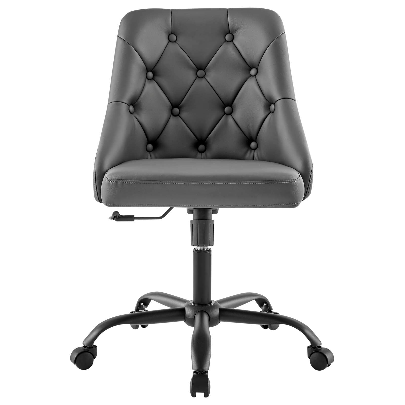 Distinct Tufted Swivel Vegan Leather Office Chair - East Shore Modern Home Furnishings