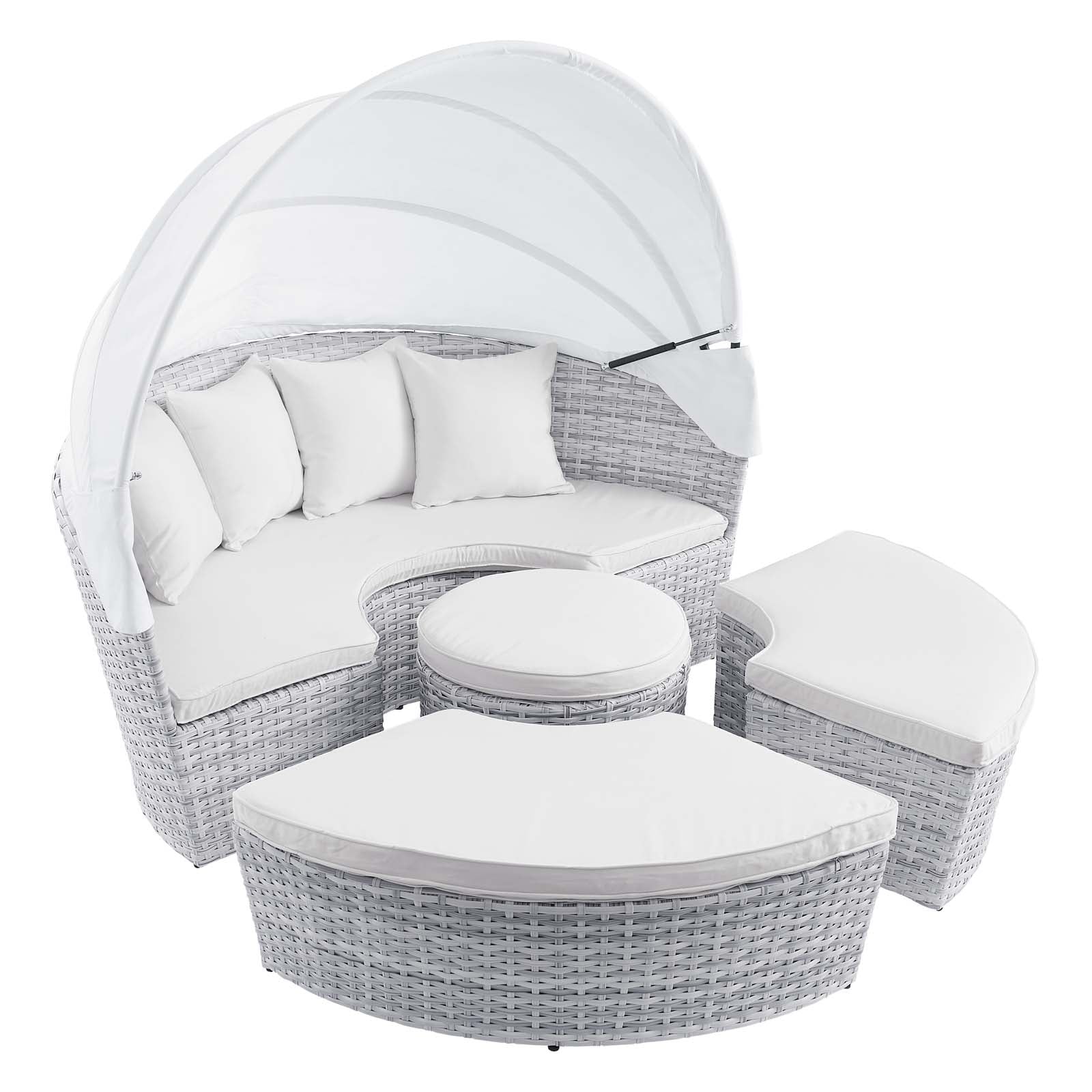 Scottsdale Canopy Outdoor Patio Daybed - East Shore Modern Home Furnishings