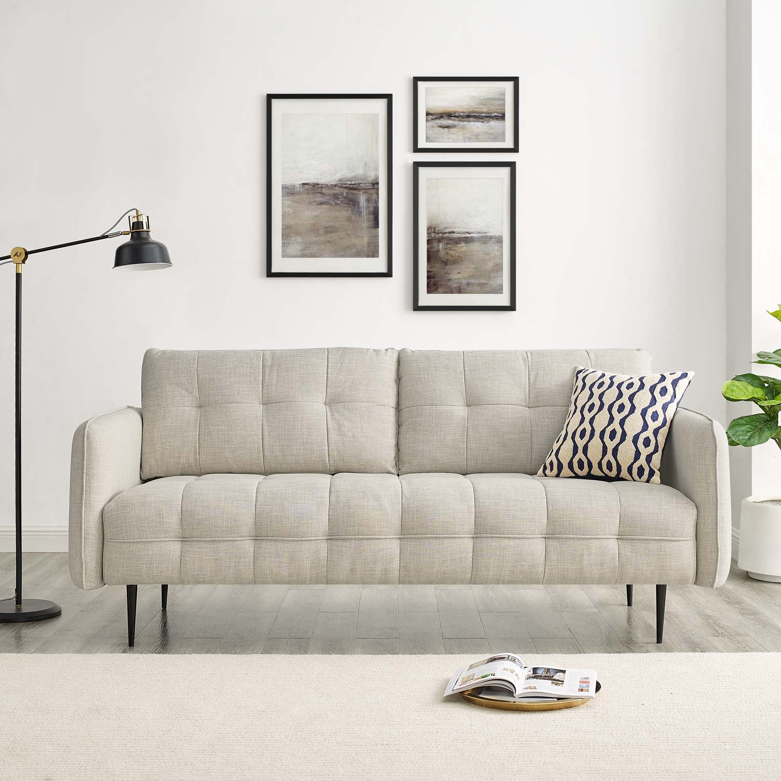 Cameron Tufted Fabric Sofa - East Shore Modern Home Furnishings