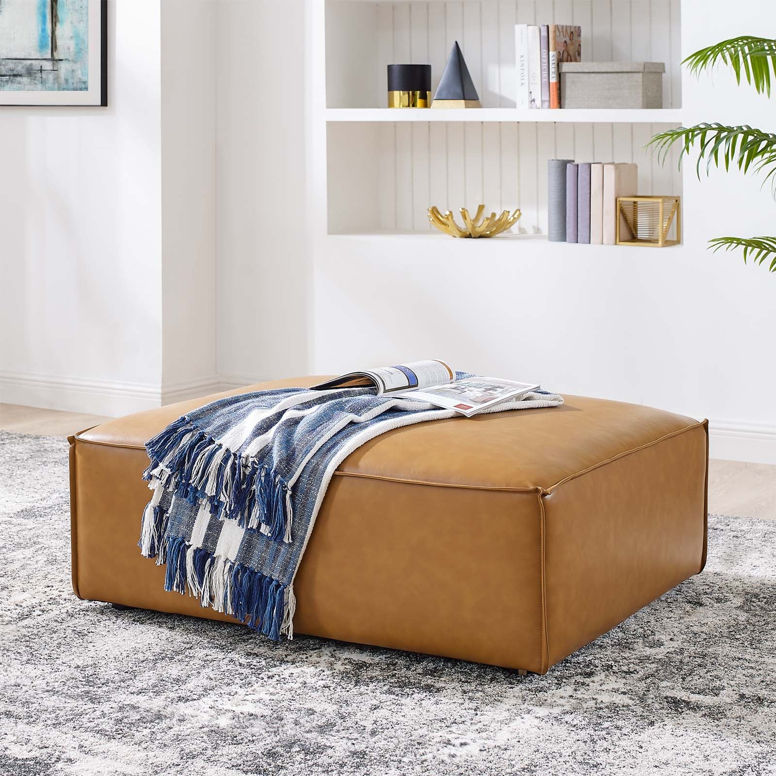 Restore Vegan Leather Ottoman - East Shore Modern Home Furnishings