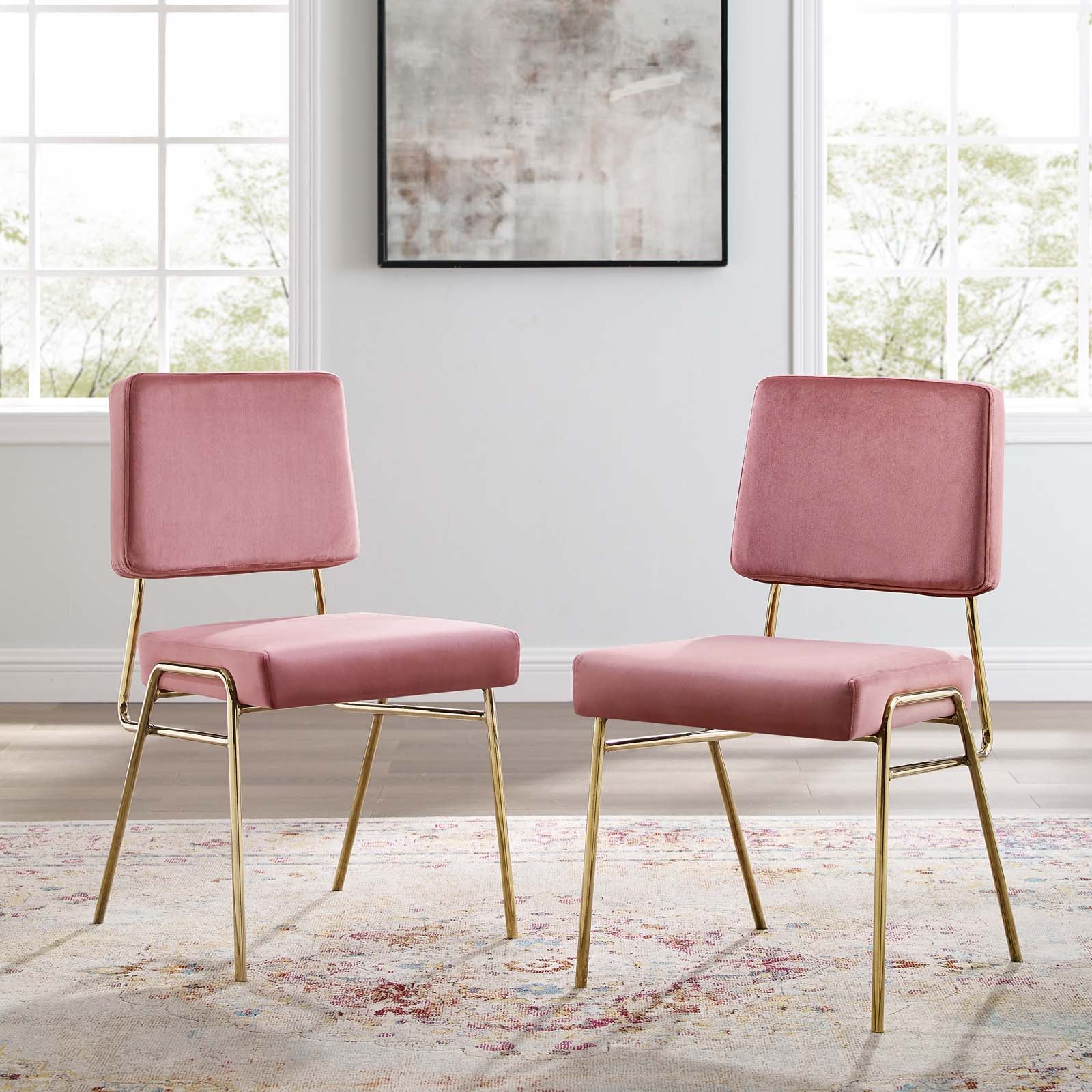 Craft Dining Side Chair Performance Velvet Set of 2 - East Shore Modern Home Furnishings