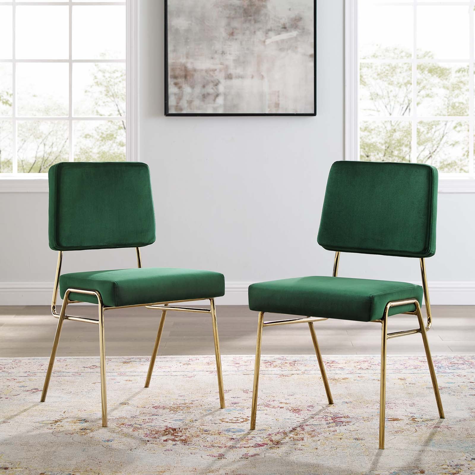 Craft Dining Side Chair Performance Velvet Set of 2 - East Shore Modern Home Furnishings
