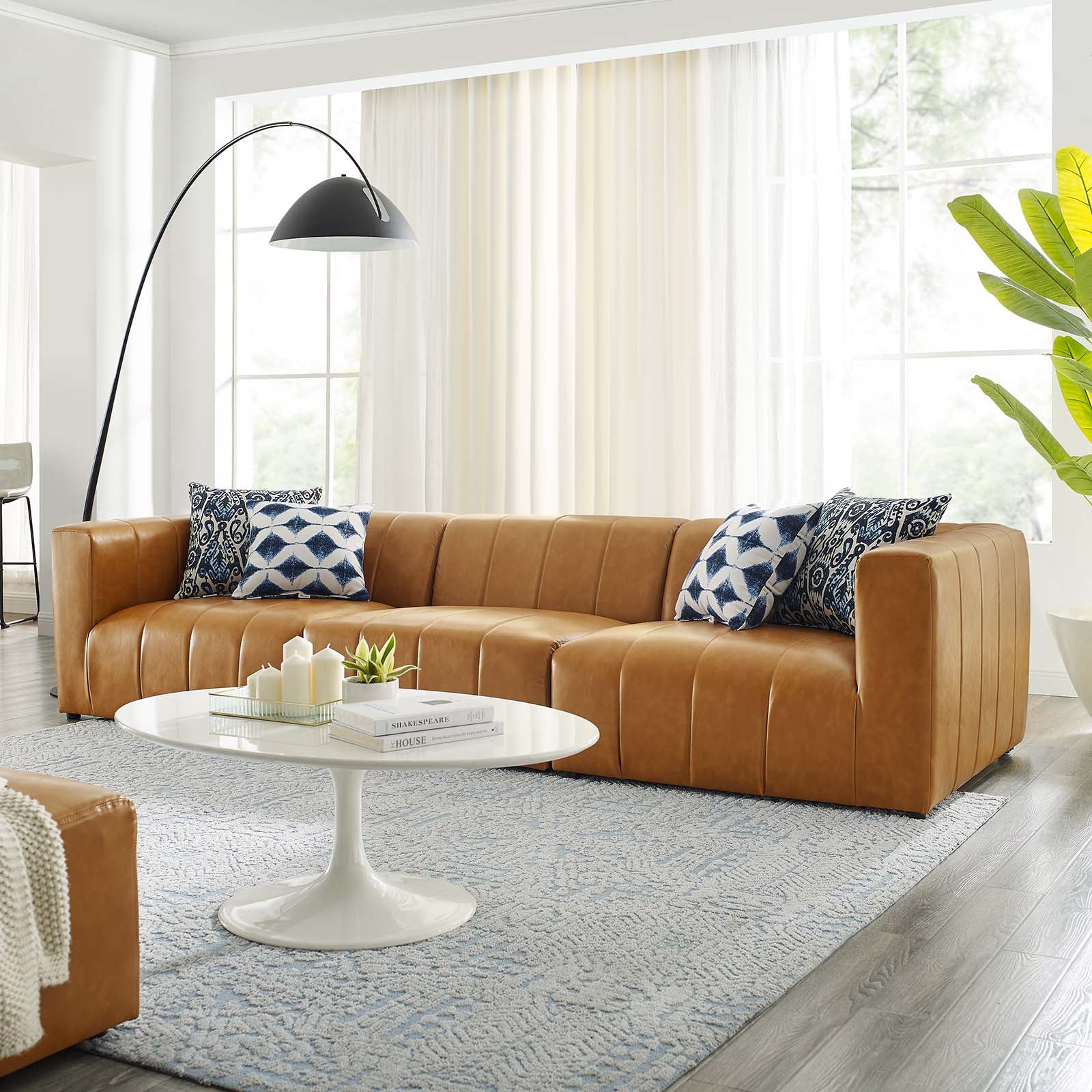 Bartlett Vegan Leather Vegan Leather 3-Piece Sofa - East Shore Modern Home Furnishings