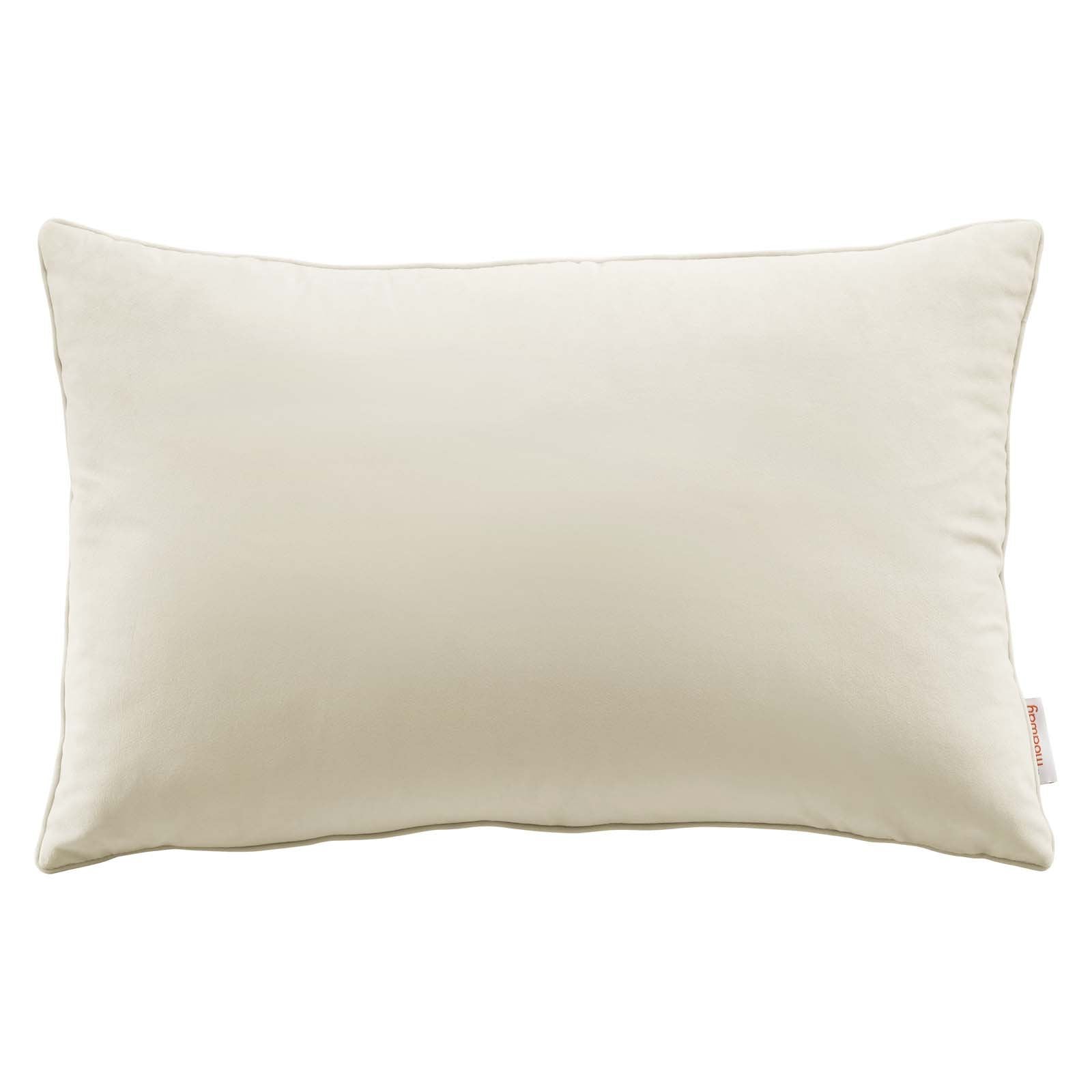 Enhance 24" Lumbar Performance Velvet Throw Pillow - East Shore Modern Home Furnishings
