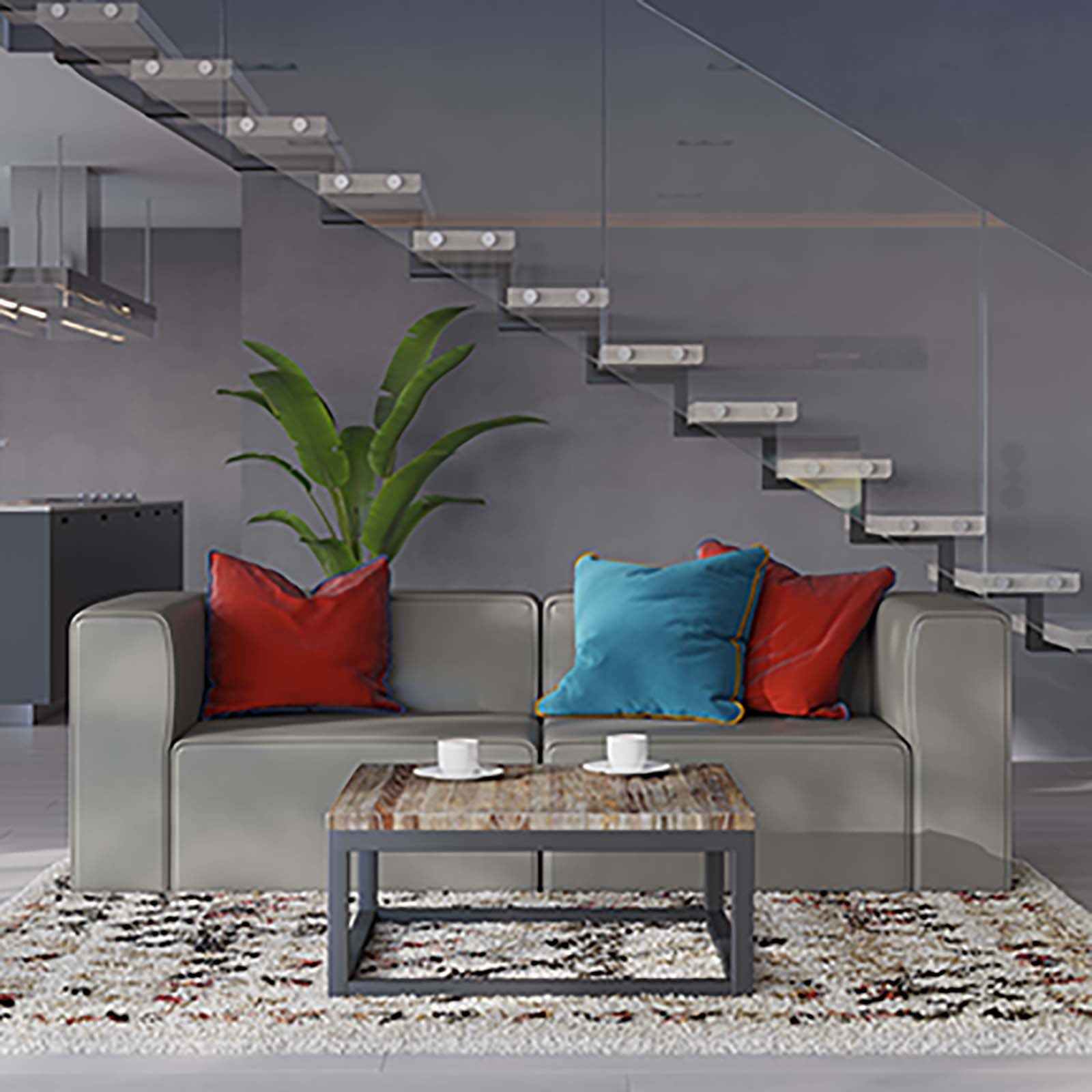 Mingle Vegan Leather 2-Piece Sectional Sofa Loveseat - East Shore Modern Home Furnishings