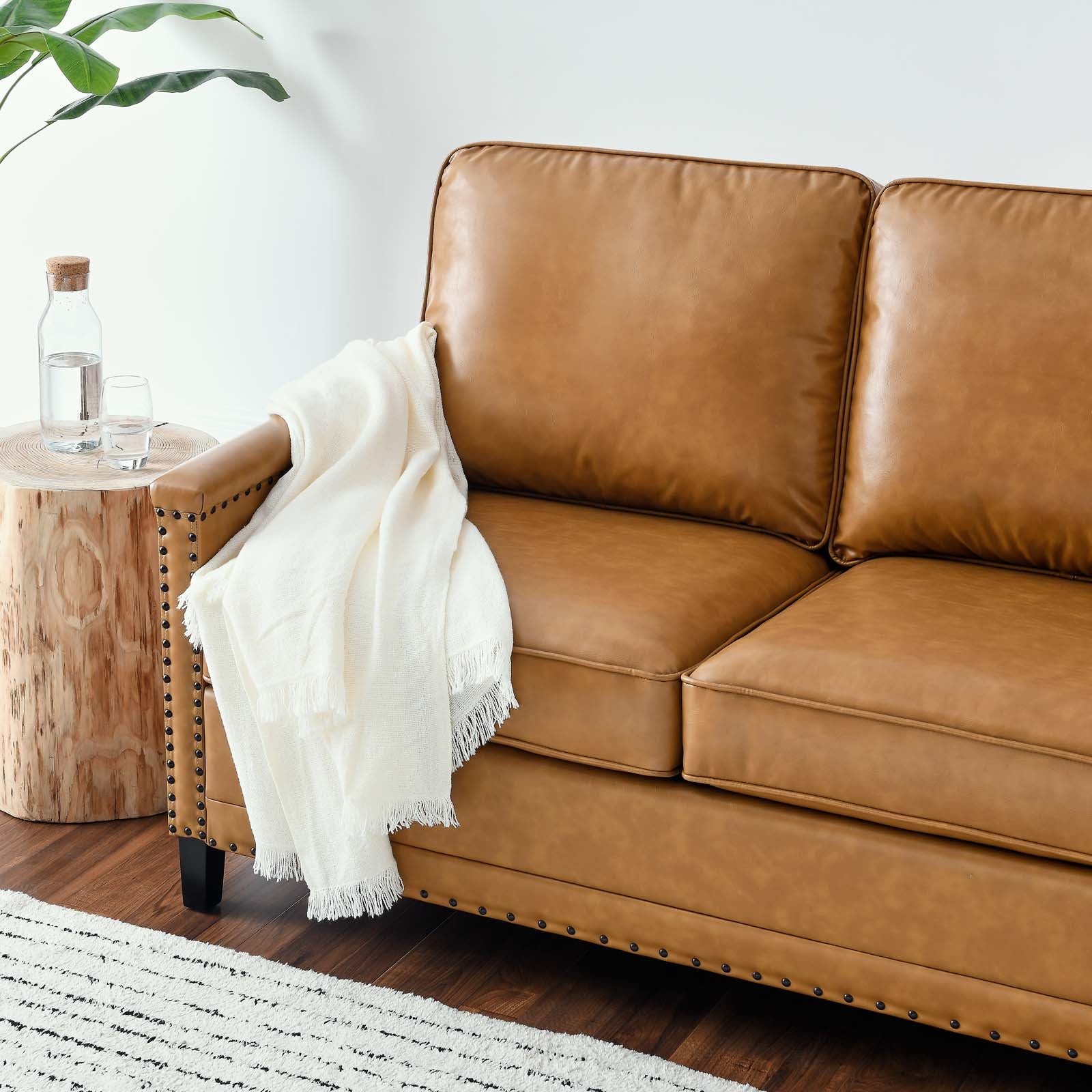 Ashton Vegan Leather Sofa - East Shore Modern Home Furnishings