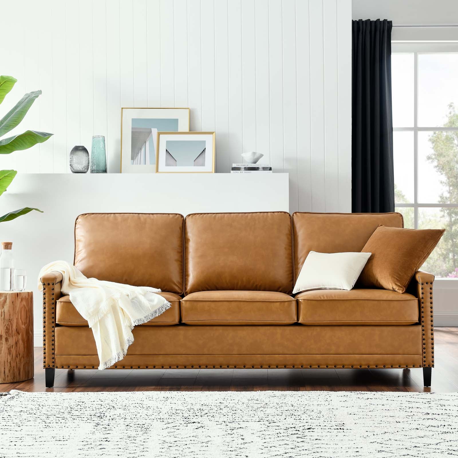 Ashton Vegan Leather Sofa - East Shore Modern Home Furnishings