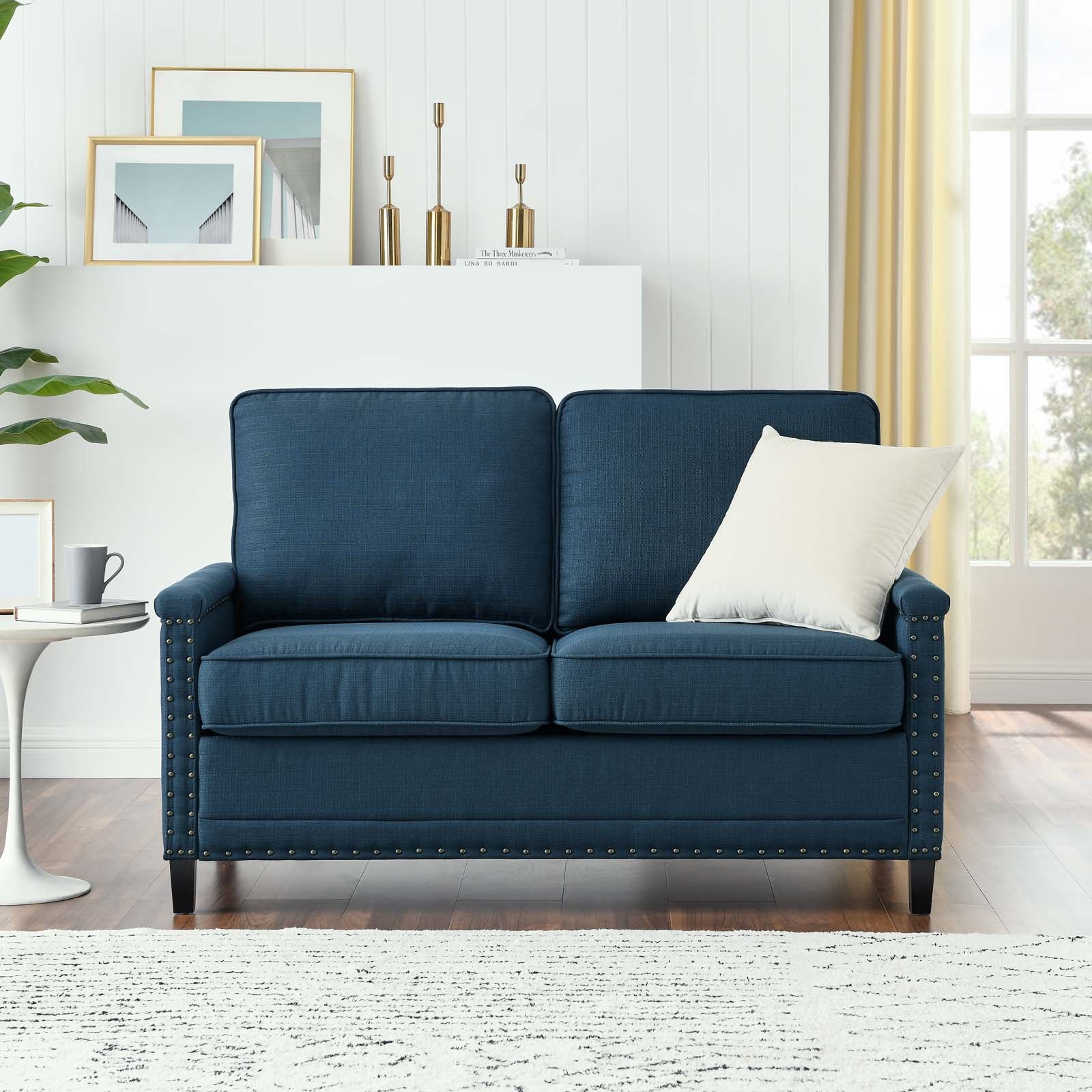 Ashton Upholstered Fabric Loveseat - East Shore Modern Home Furnishings
