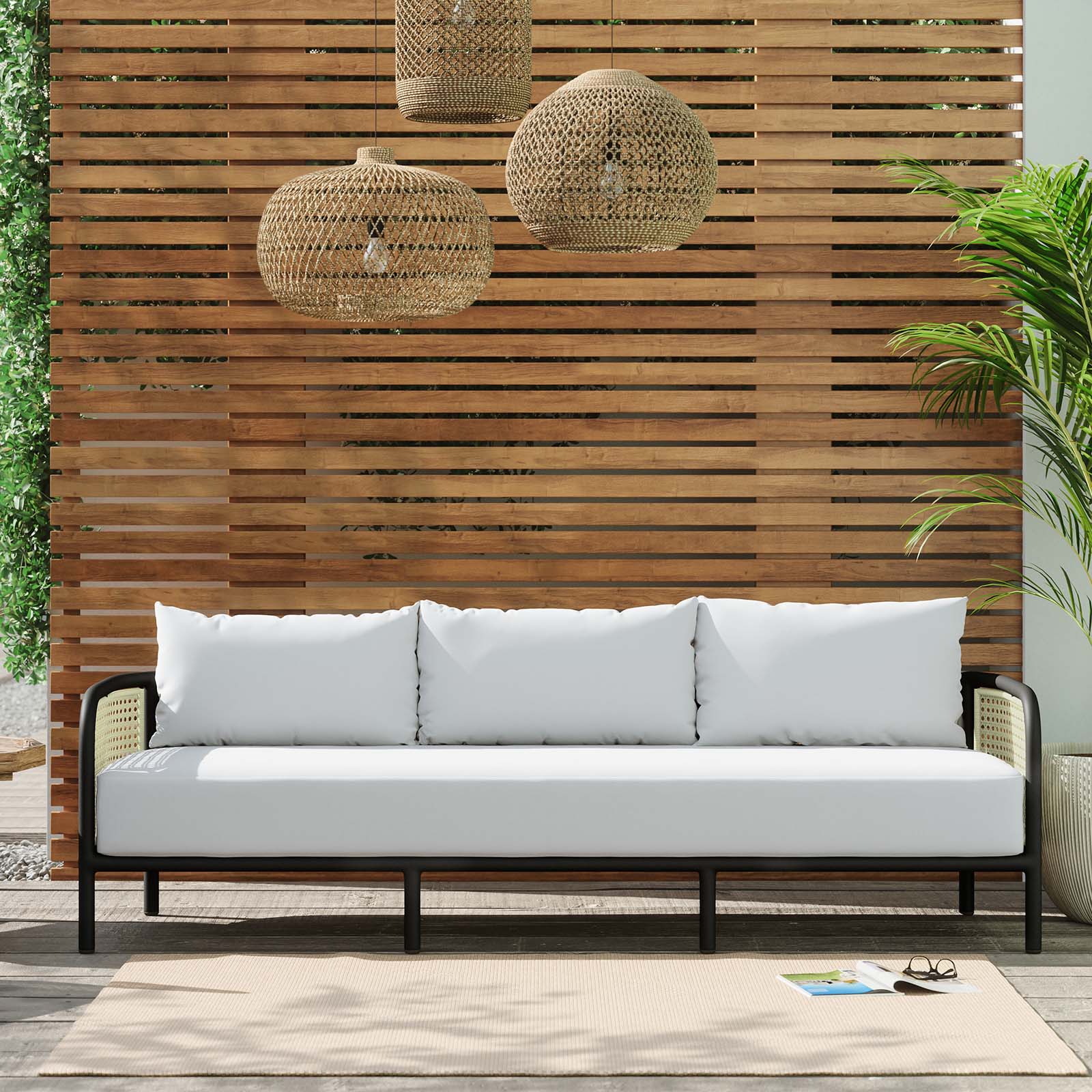 Hanalei Outdoor Patio Sofa - East Shore Modern Home Furnishings