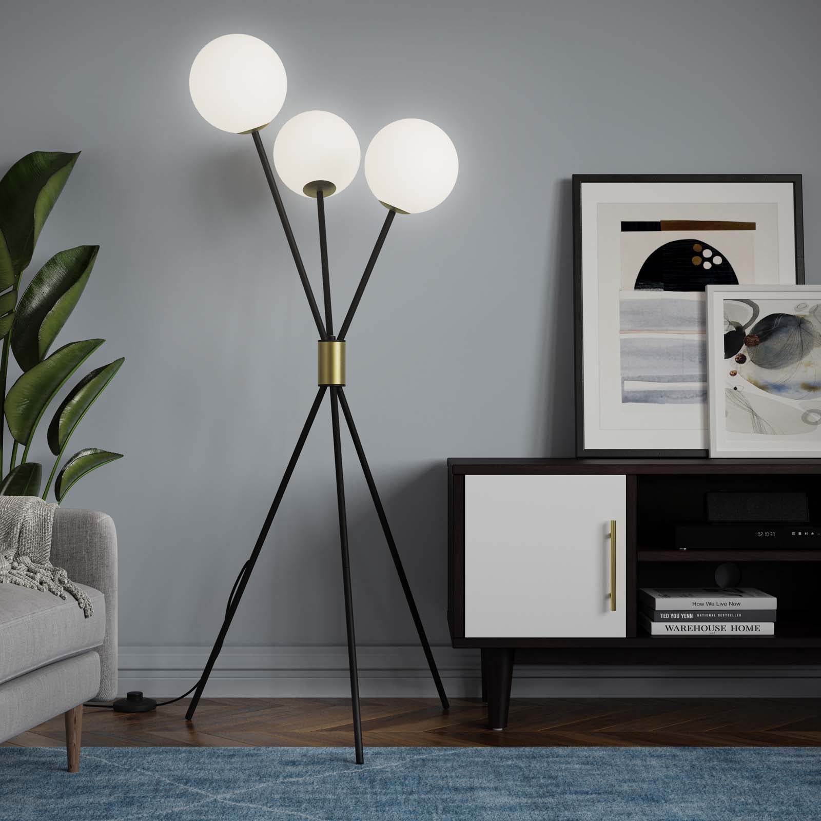 Vera 3-Light Floor Lamp - East Shore Modern Home Furnishings