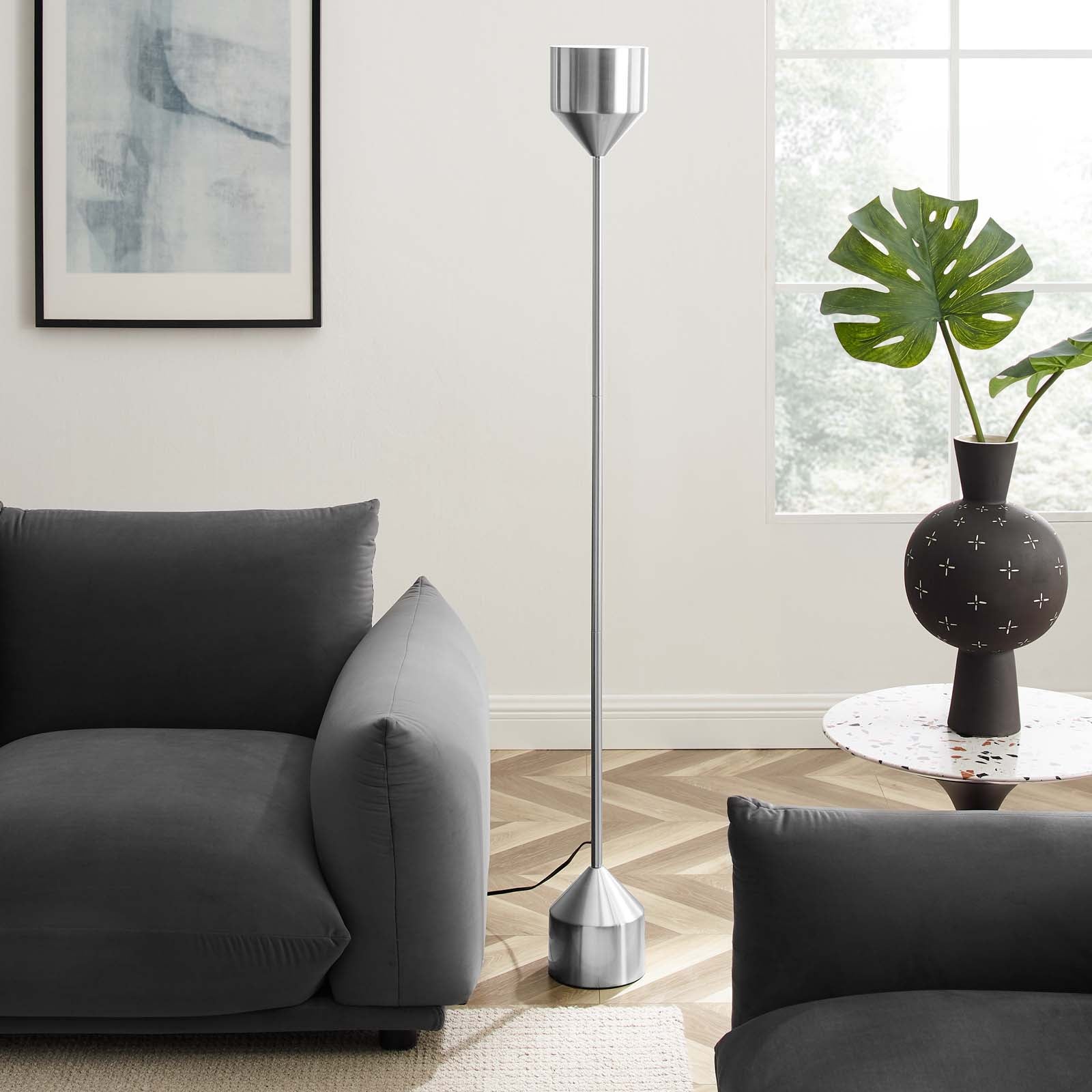 Kara Standing Floor Lamp - East Shore Modern Home Furnishings