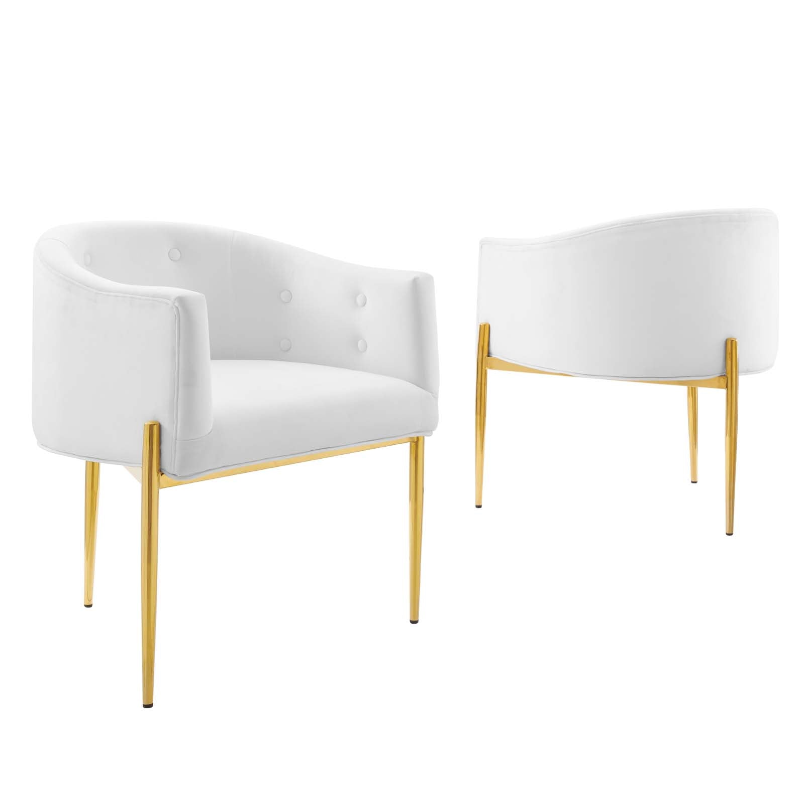 Savour Tufted Performance Velvet Accent Chairs - Set of 2 - East Shore Modern Home Furnishings