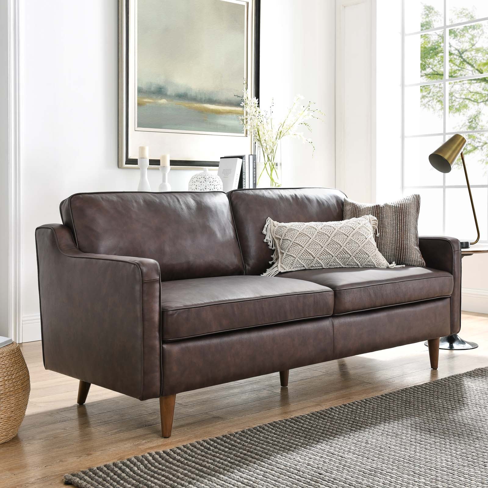 Impart Genuine Leather Sofa - East Shore Modern Home Furnishings