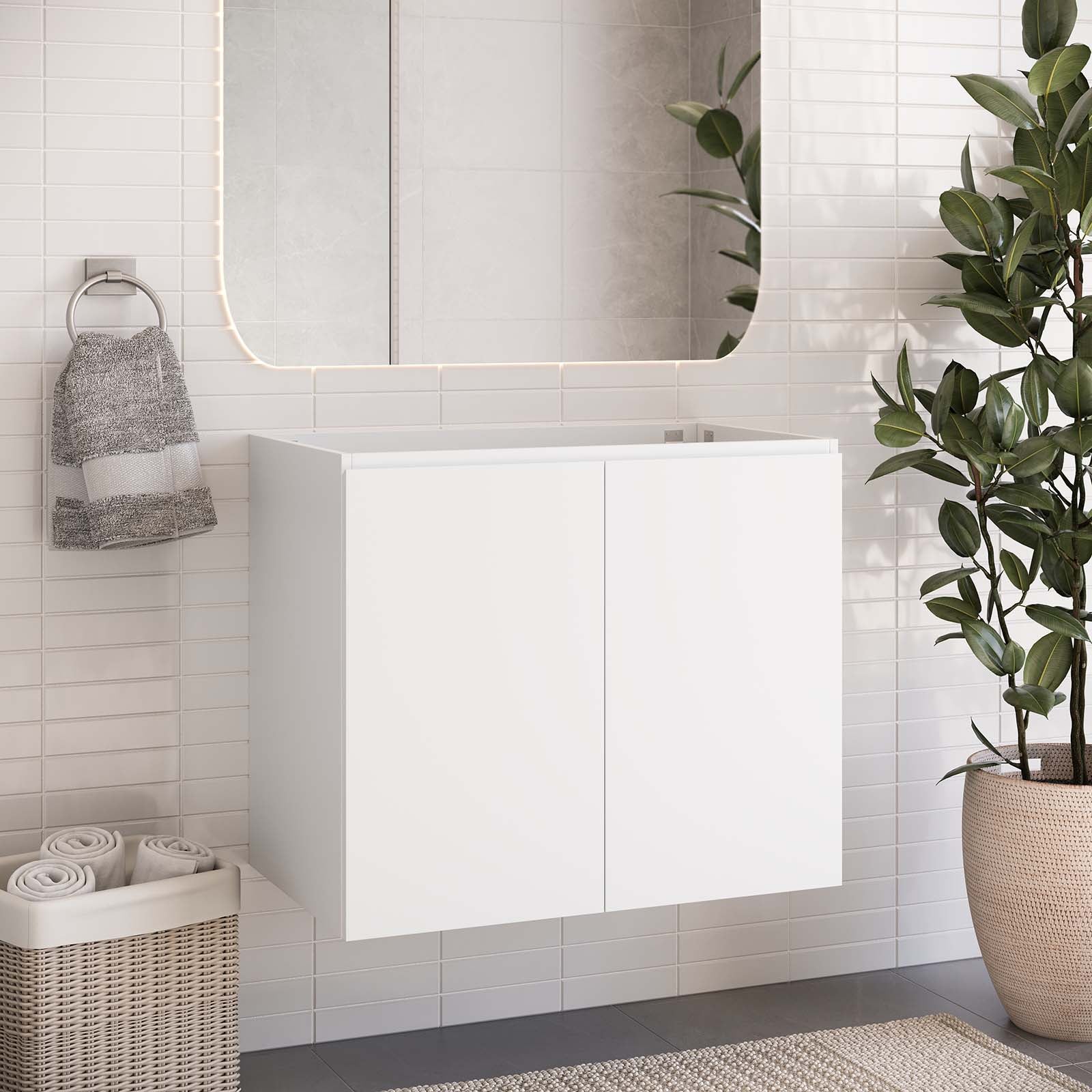 Vitality 30" Wall-Mount Bathroom Vanity (Sink Basin Not Included) - East Shore Modern Home Furnishings