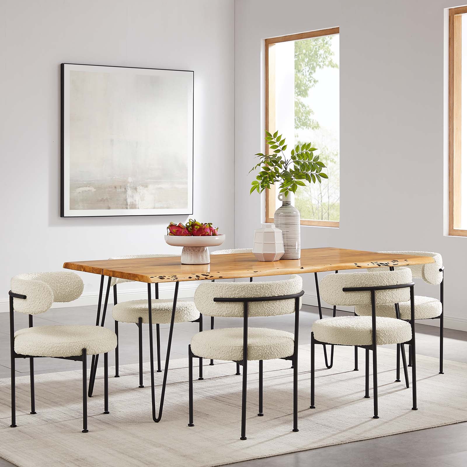 Ardor 74" Live Edge Acacia Wood Dining Table - East Shore Modern Home Furnishings
