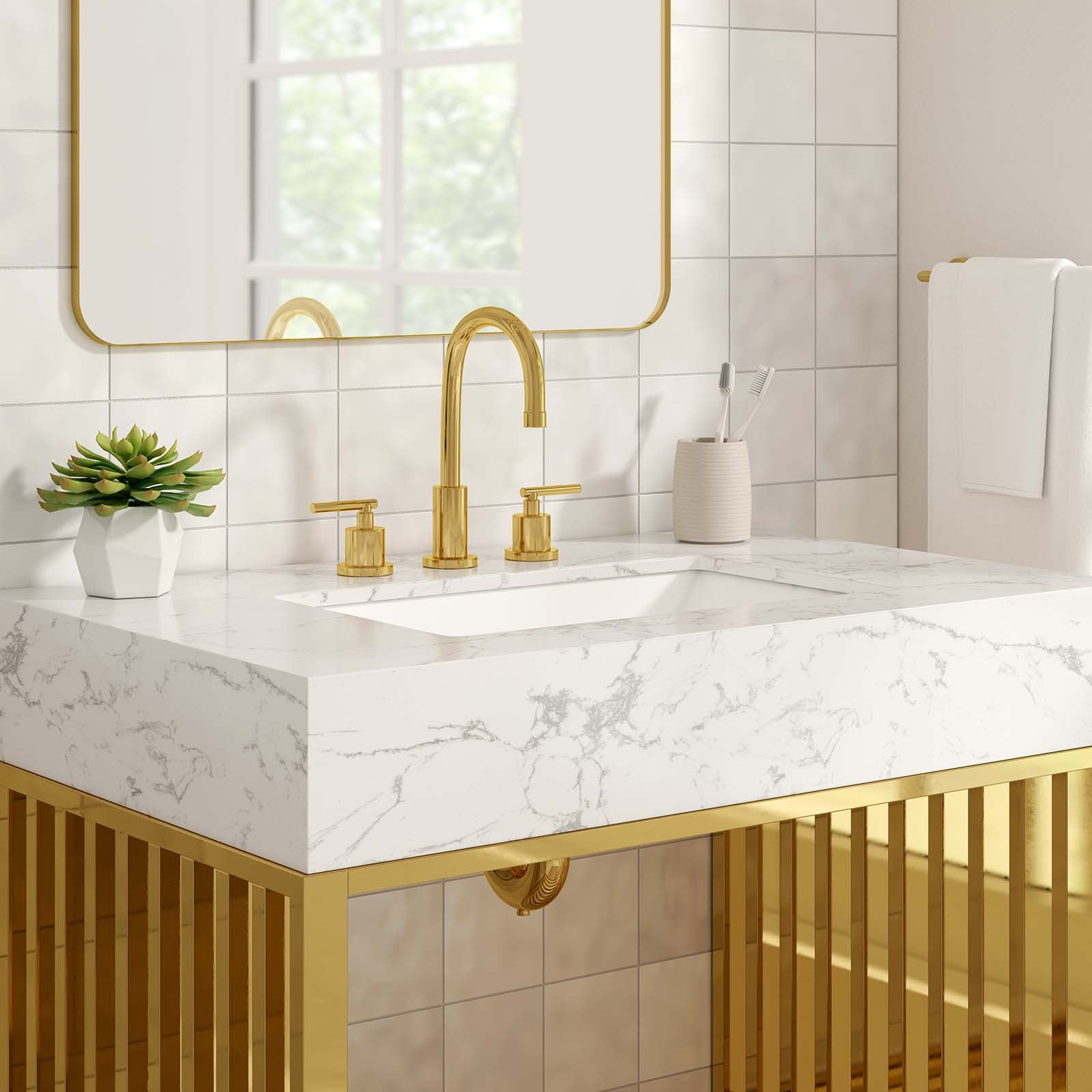 Gridiron 36" Bathroom Vanity - East Shore Modern Home Furnishings