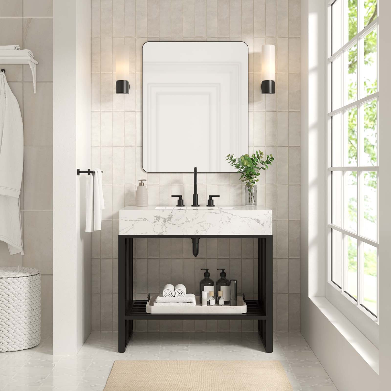 Gridiron 36" Bathroom Vanity - East Shore Modern Home Furnishings