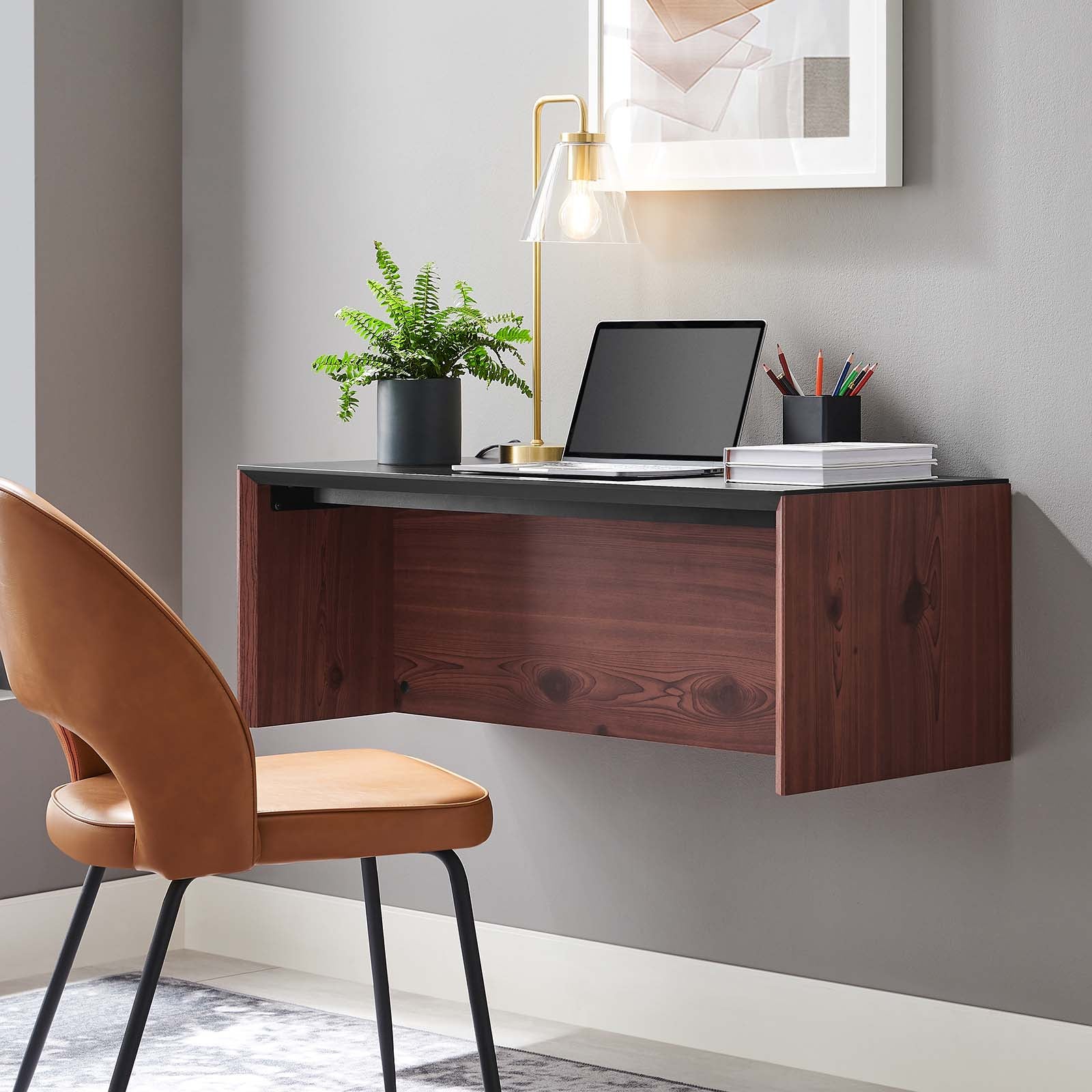 Kinetic 38" Wall-Mount Office Desk - East Shore Modern Home Furnishings