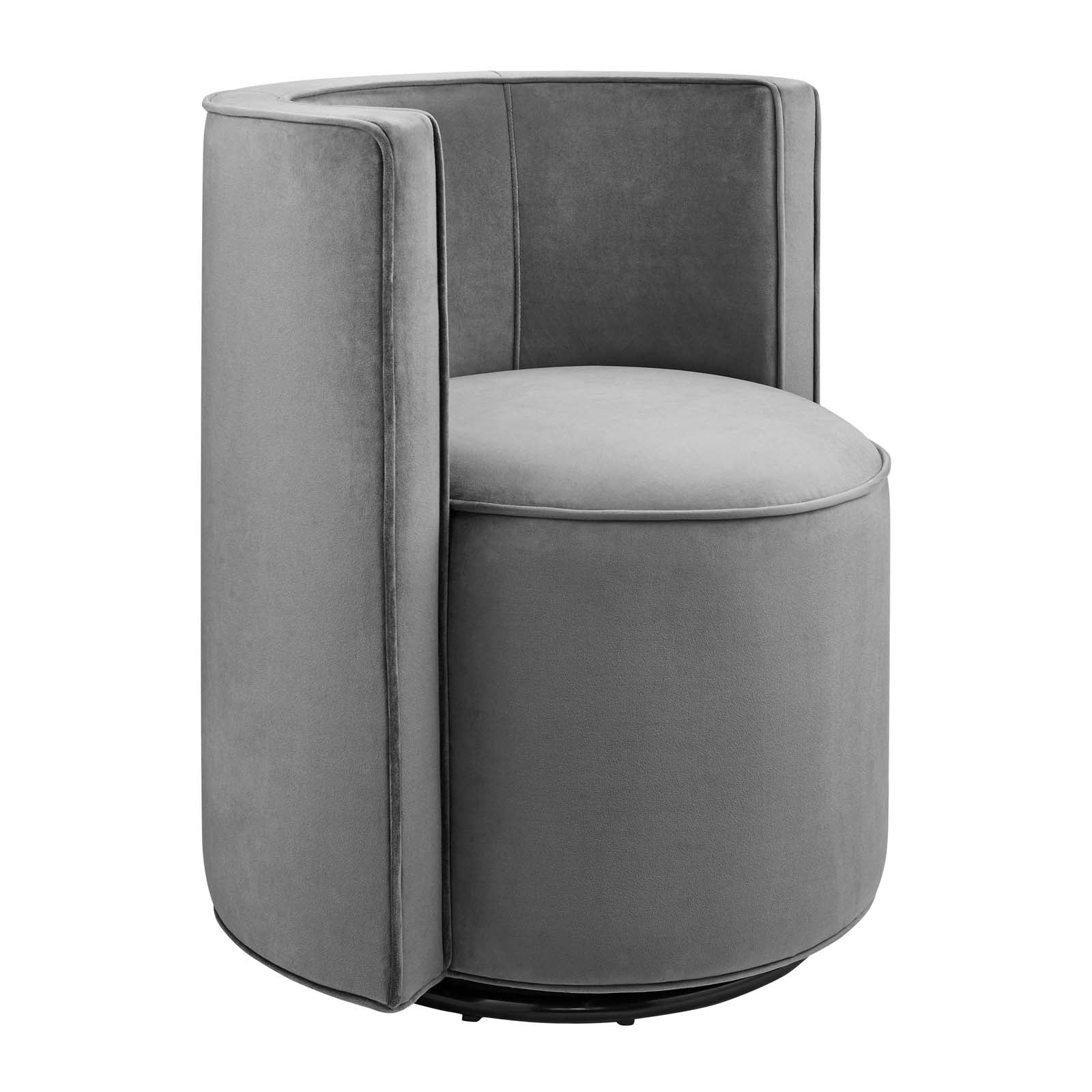 Della Performance Velvet Fabric Swivel Chair - East Shore Modern Home Furnishings